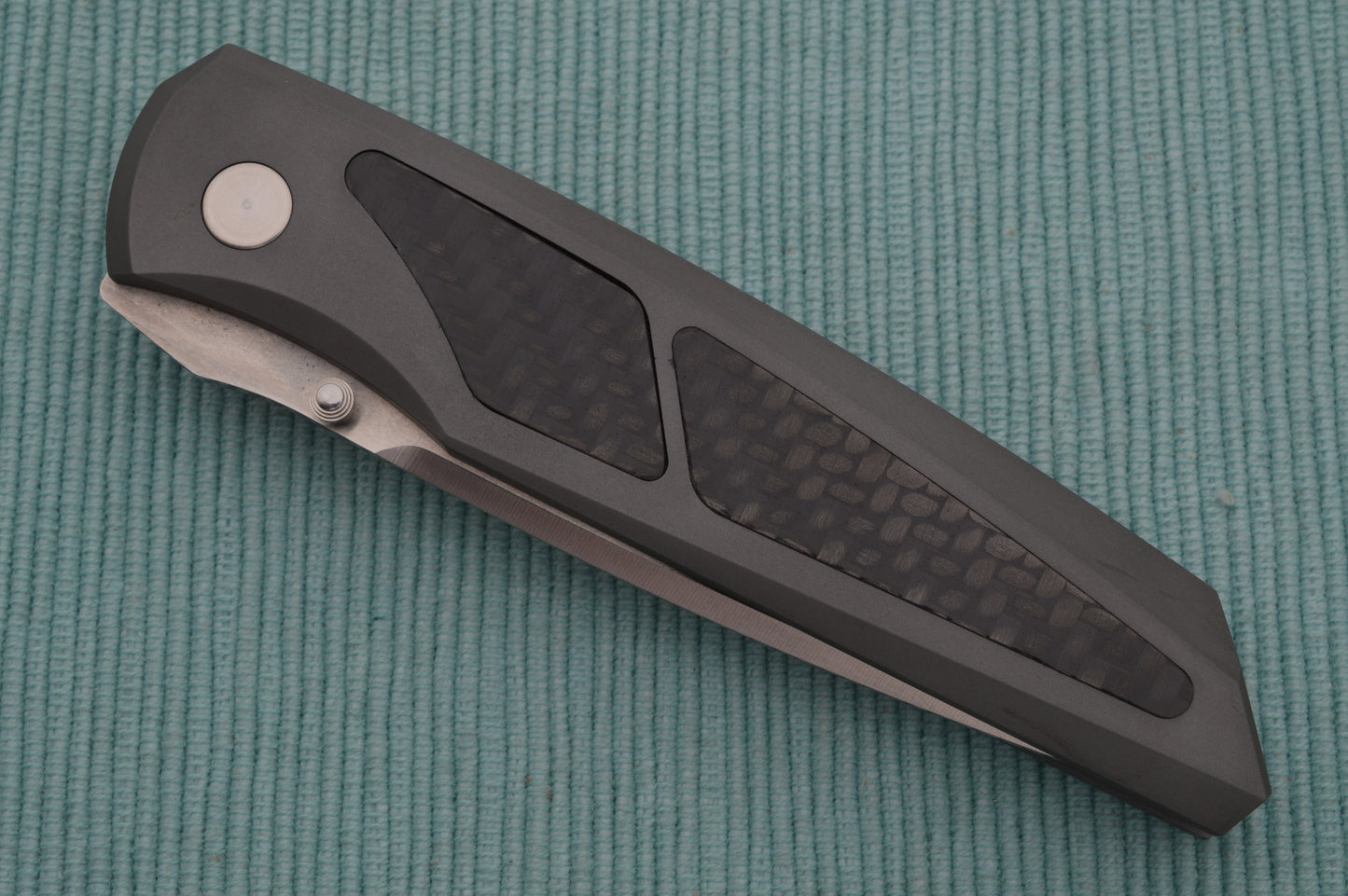 ProTech Harkins D/A 801 Grey Handle Satin Blade Folding Knife (SOLD)