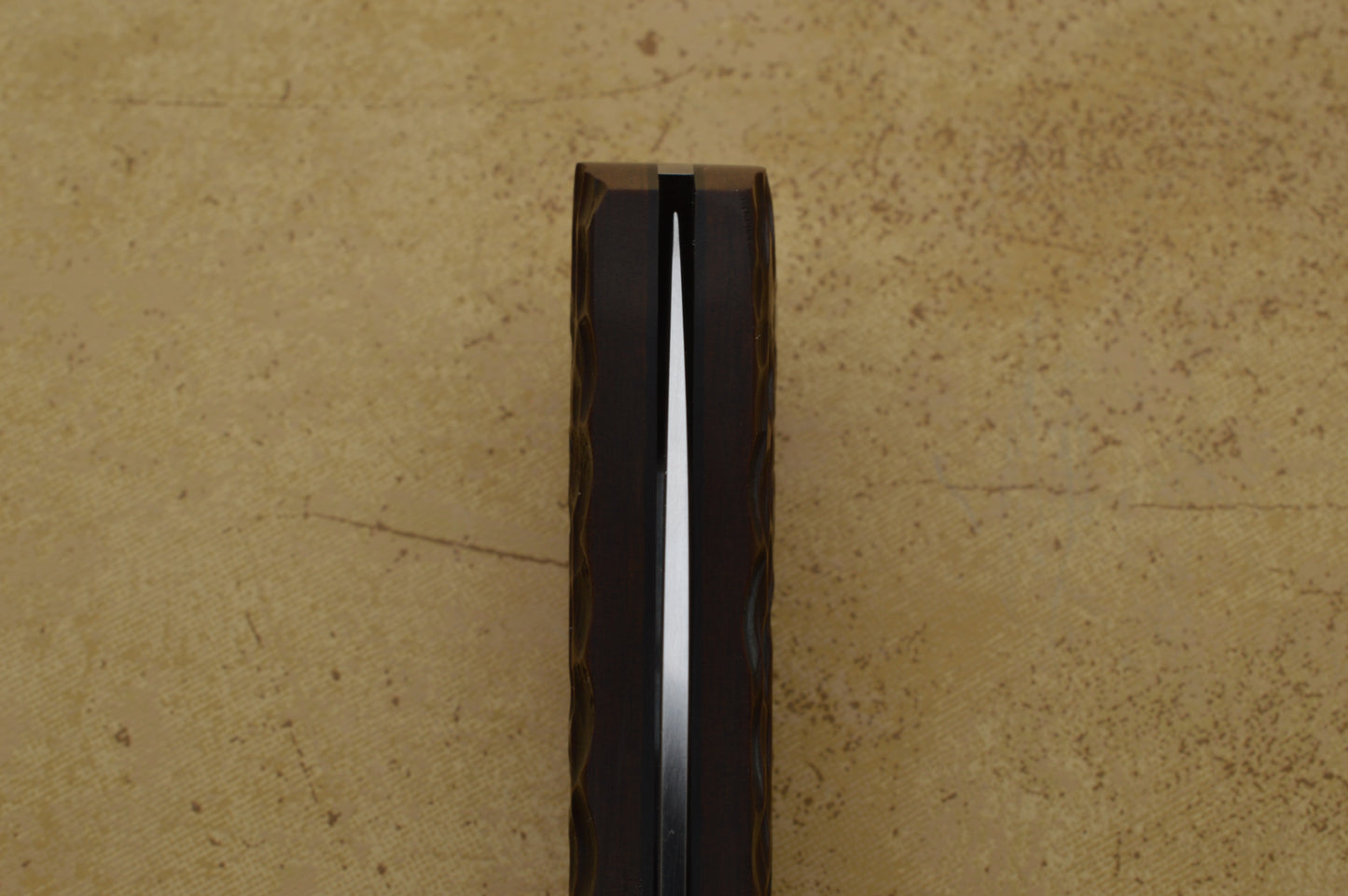 Luke Swenson Jigged Brown Micarta Slip-Joint Linerless Folding Knife