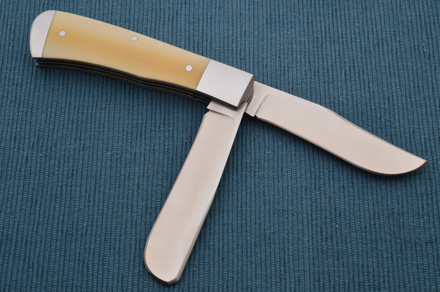 Bill Ruple 2-Blade Antique Westinghouse Micarta Trapper Slip-Joint Folding Knife (SOLD)
