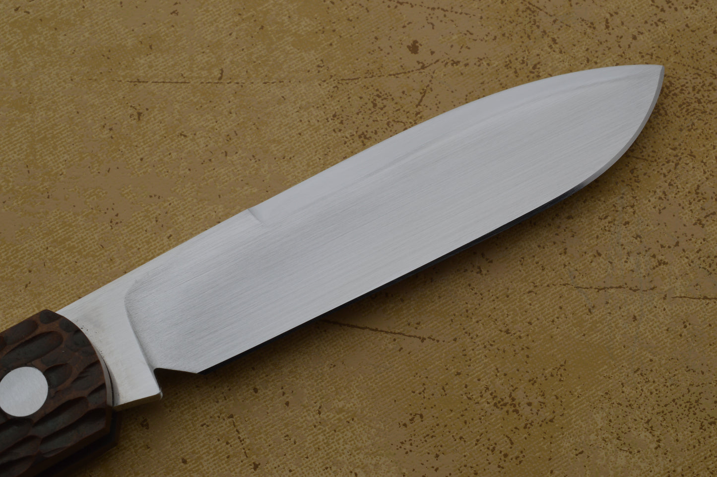 Luke Swenson Jigged Brown Micarta Slip-Joint Linerless Folding Knife