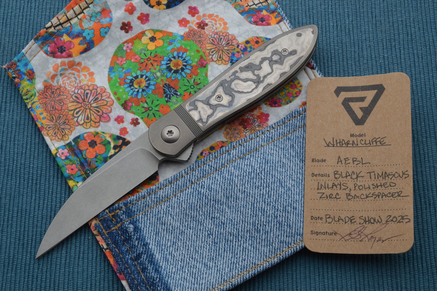 Richard Rogers WHARNCLIFFE, Black Timascus Inlays, Zirconium Backspacer (SOLD)
