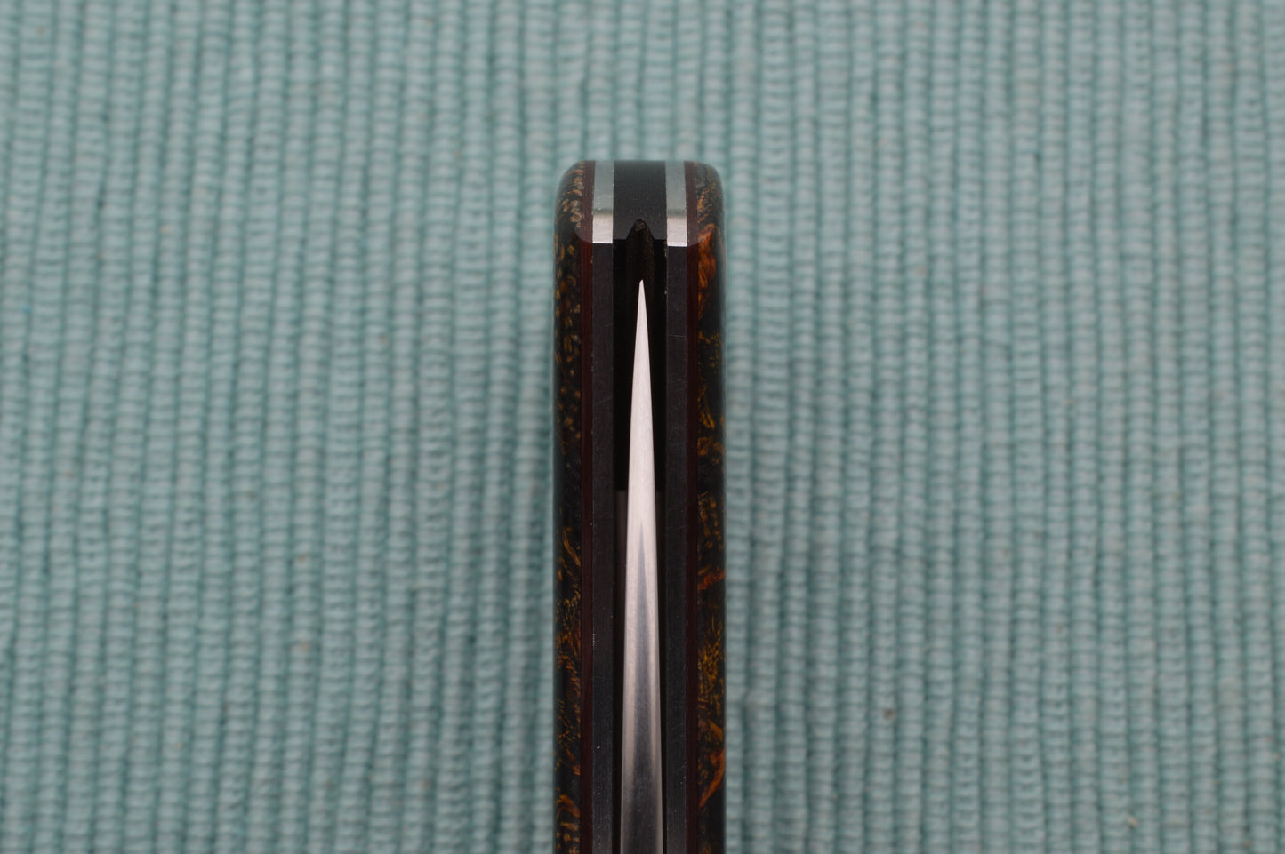 Tom Ploppert Vintage Rag Micarta F1 Lock-Back Folding Knife