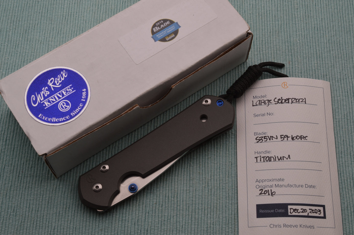 Chris Reeve Large Sebenza 21 Frame-Lock Folding Knife