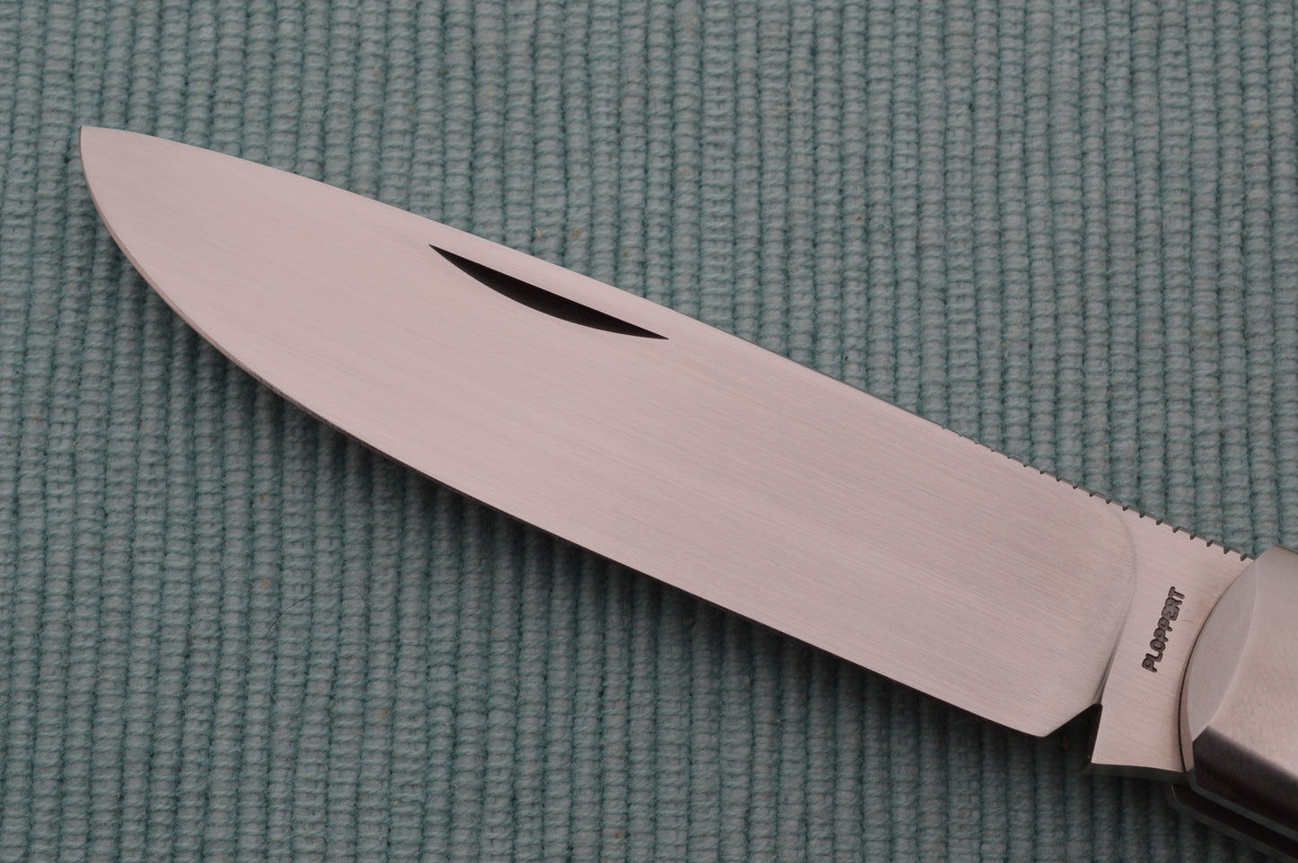Tom Ploppert Vintage Rag Micarta F1 Lock-Back Folding Knife