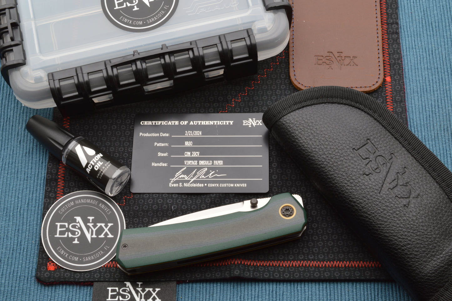 ESNYX Custom NASO Front Flipper Liner-Lock Folding Knife (SOLD)