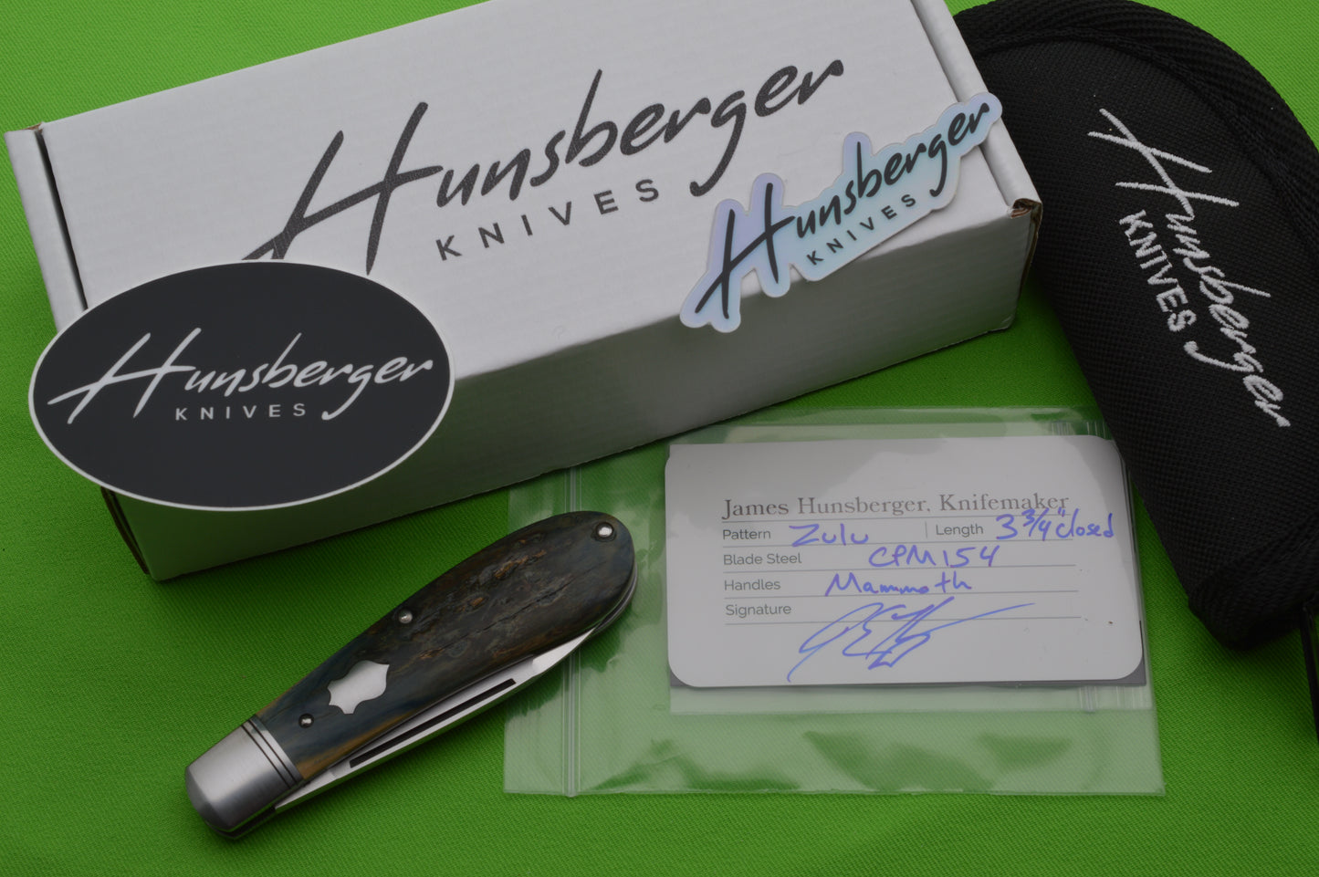 James Hunsberger Fossilized ZULU Slip-Joint Folding Knife (SOLD)