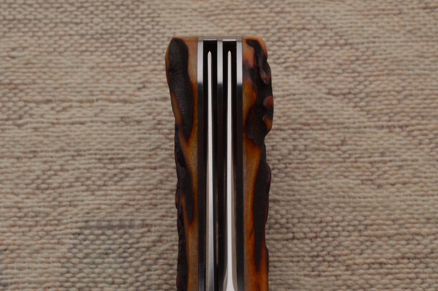 Bill Ruple PROTOTYPE 2-Blade Stag Saddlehorn Trapper Slip-Joint Folding Knife