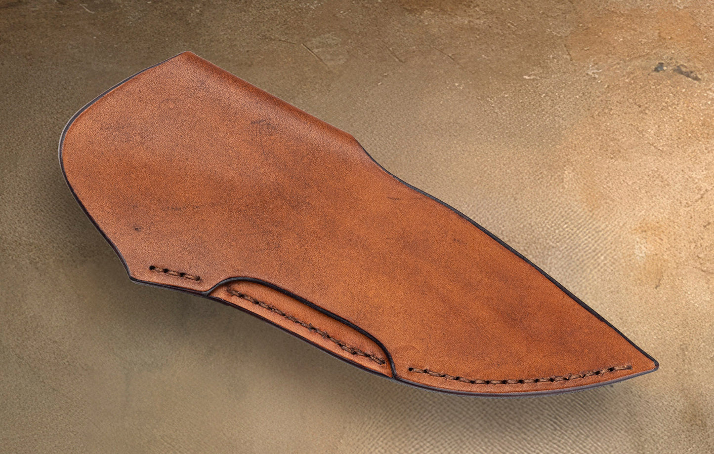 Oliver Goldschmidt Outdoors Utility Knife, Koa Wood, Leather Sheath