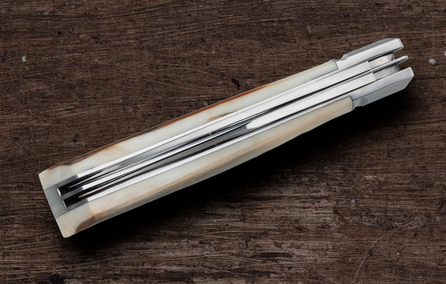 John Horrigan M.S. 2-Blade Wharncliffe Trapper Slip-Joint Folding Knife
