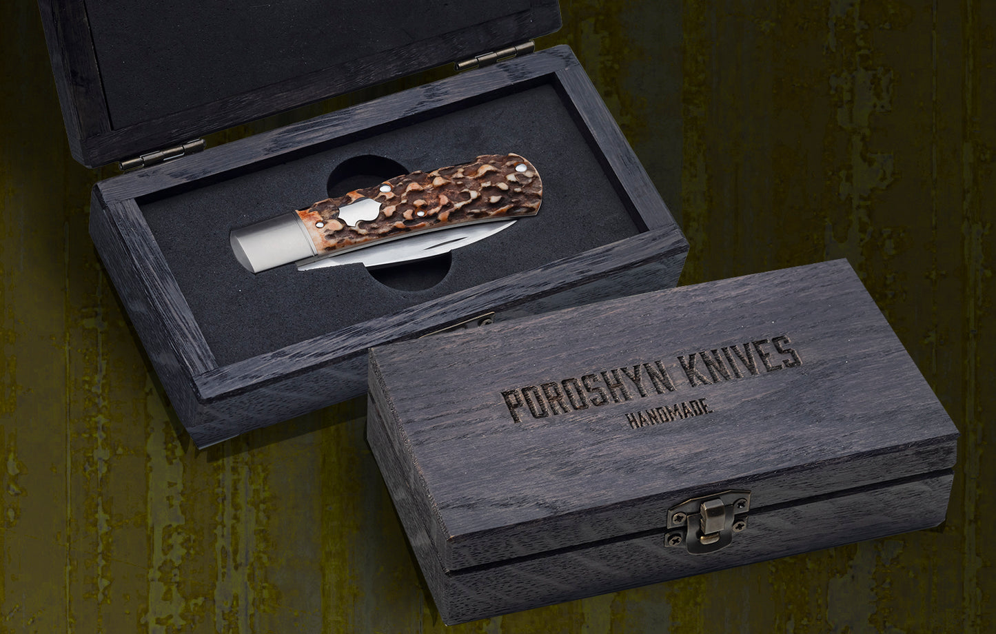 Alexander Poroshyn Stag Zulu, Lock-Back Folding Knife