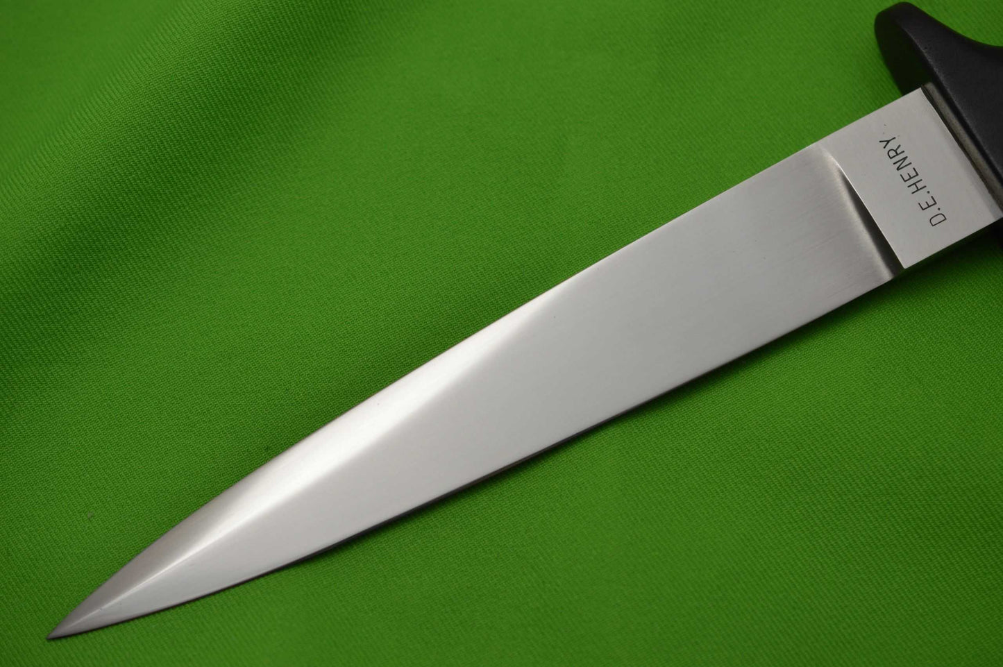 D.E. Henry Model 1 Spearpoint Commando Fighting Knife, Leather Sheath (SOLD)