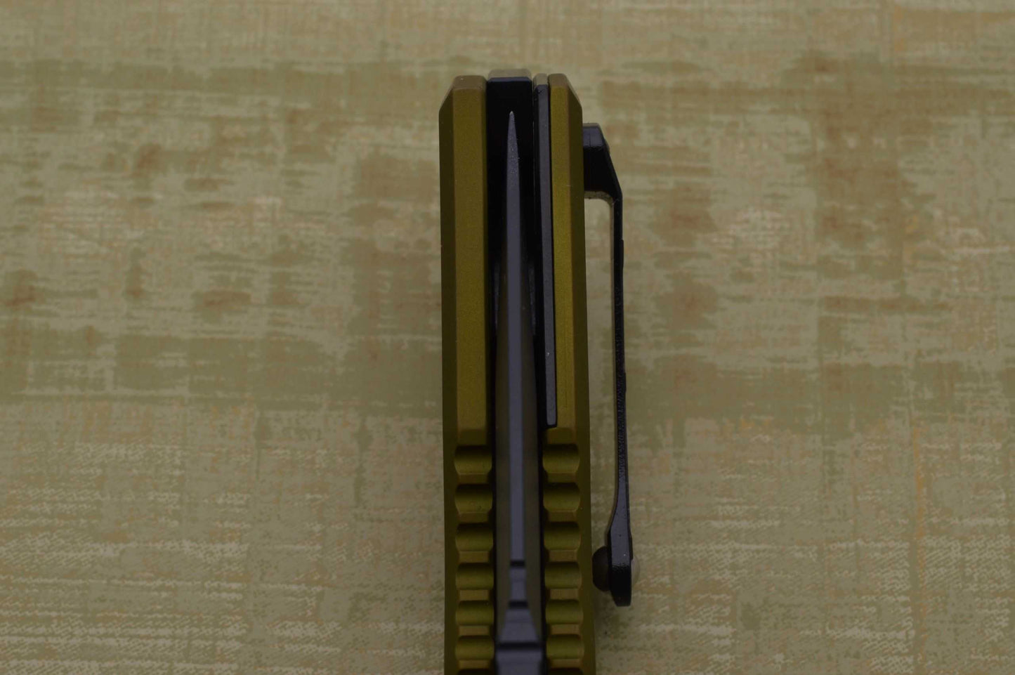Heretic Knives MEDUSA Manual, Tanto Black Blade, Green Handle (SOLD)