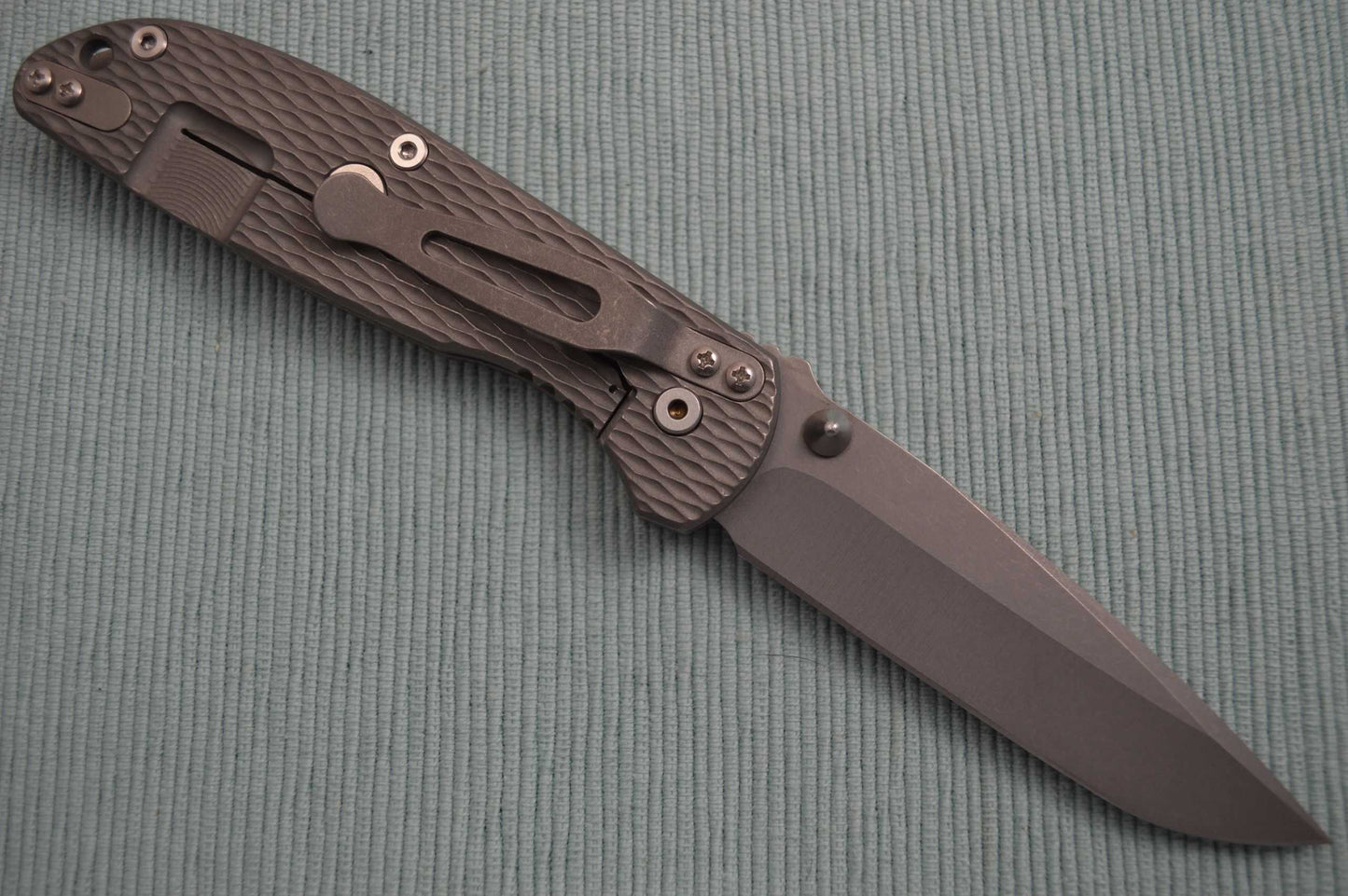 NEW, Rick Hinderer Custom FIRETAC, Hand Ground Drop Point Blade (SOLD)