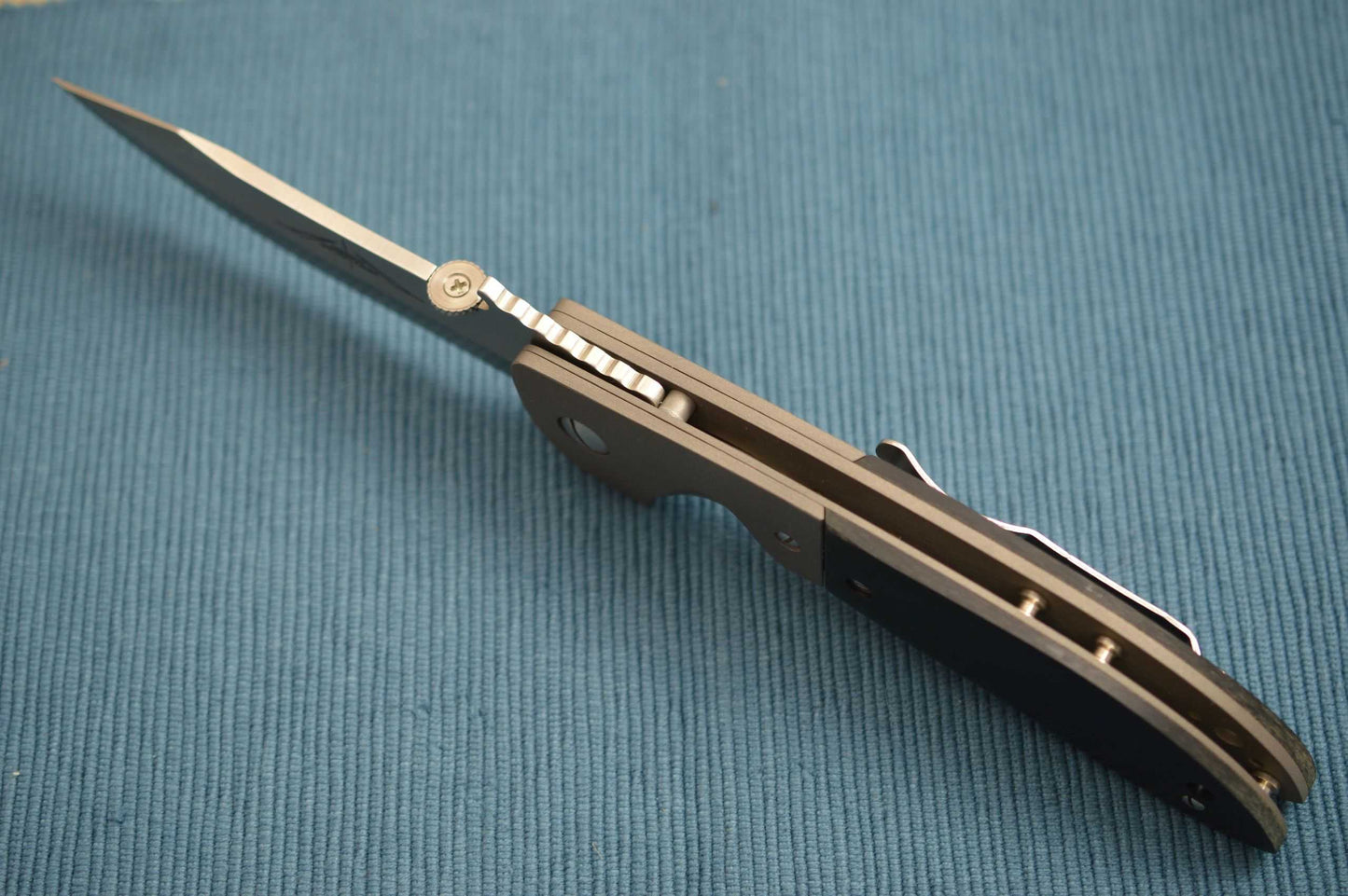 Ernie Emerson Custom Bolstered CQC-8, Black Richlite Scales (SOLD)
