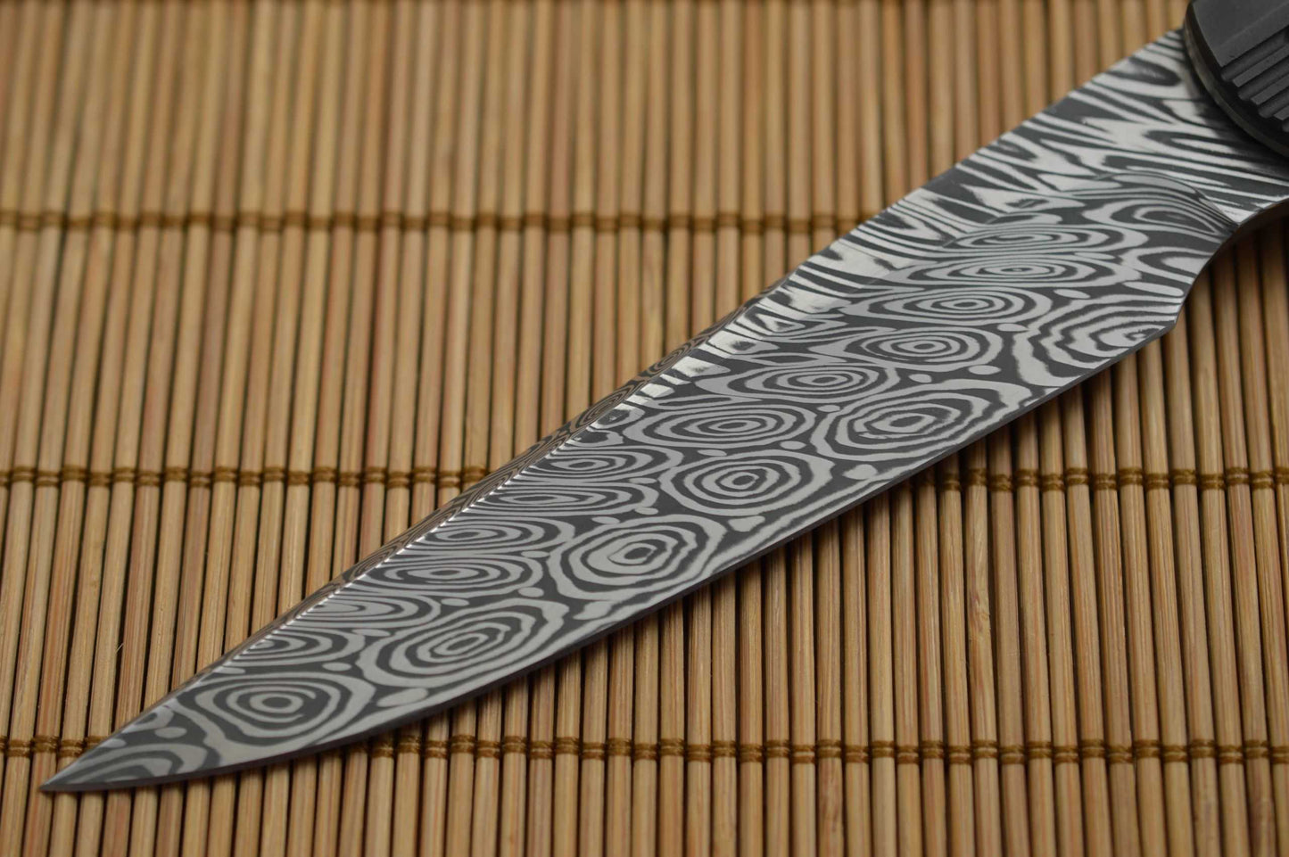 Matthew Lerch SCAMP Liner-Lock Flipper, Damasteel, Zirconium Scales, Blade Show 2019 (SOLD)