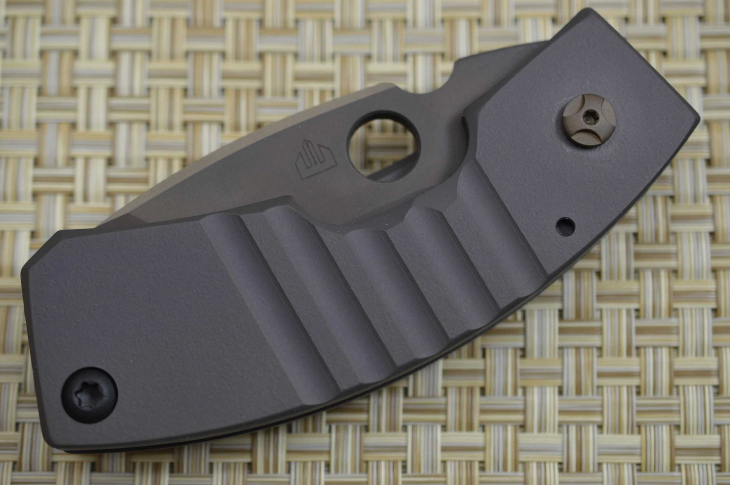 Crusader Forge APEX Chisel Ground Tanto, GR38 Titanium Frame-Lock, Phantom Finish (SOLD)