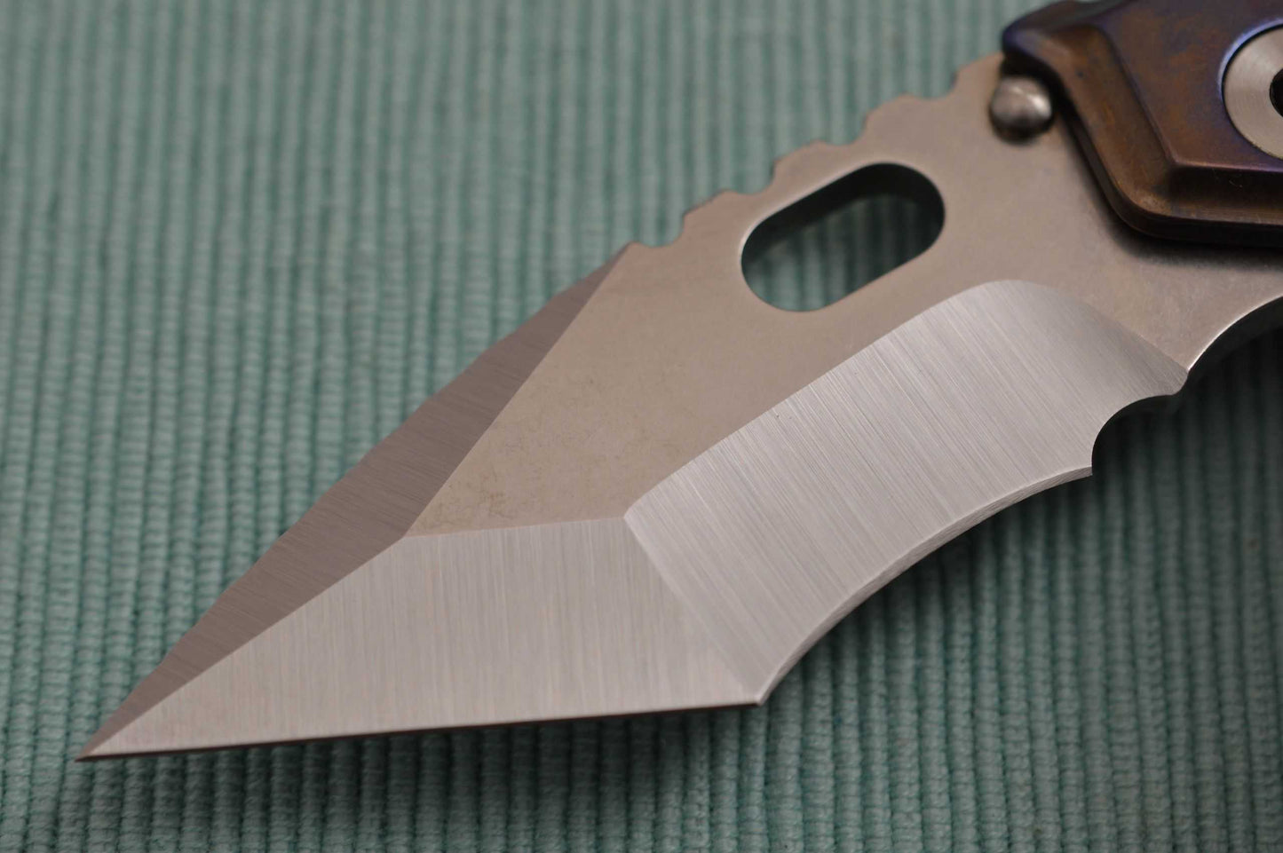 Mick Strider Custom STUBBY, Nightmare Grind Tanto, Frame-Lock Folder (SOLD)
