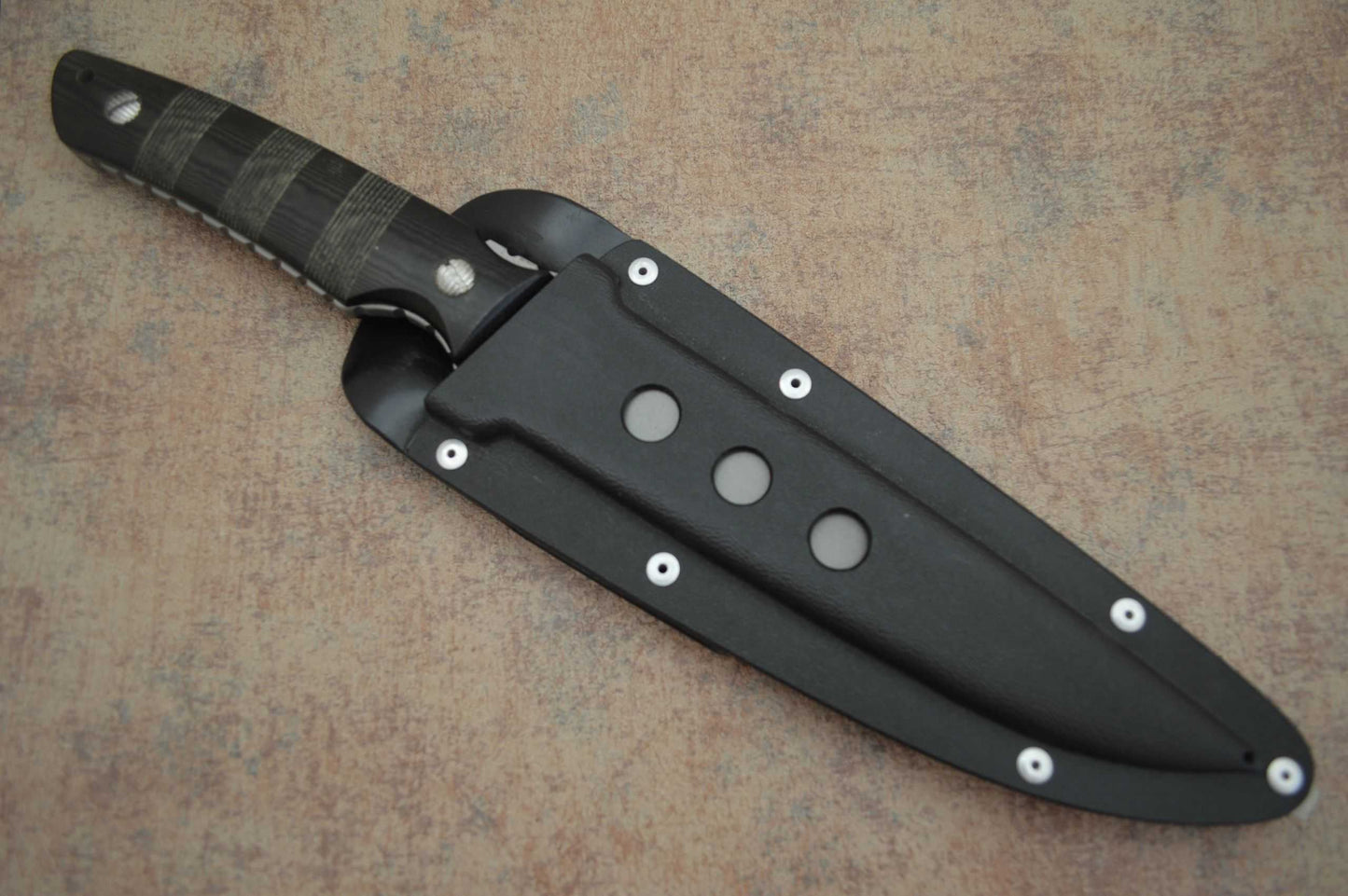 Kevin Hoffman Hollow Handle Survival Dirk, Fighter, Kydex Sheath (SOLD)