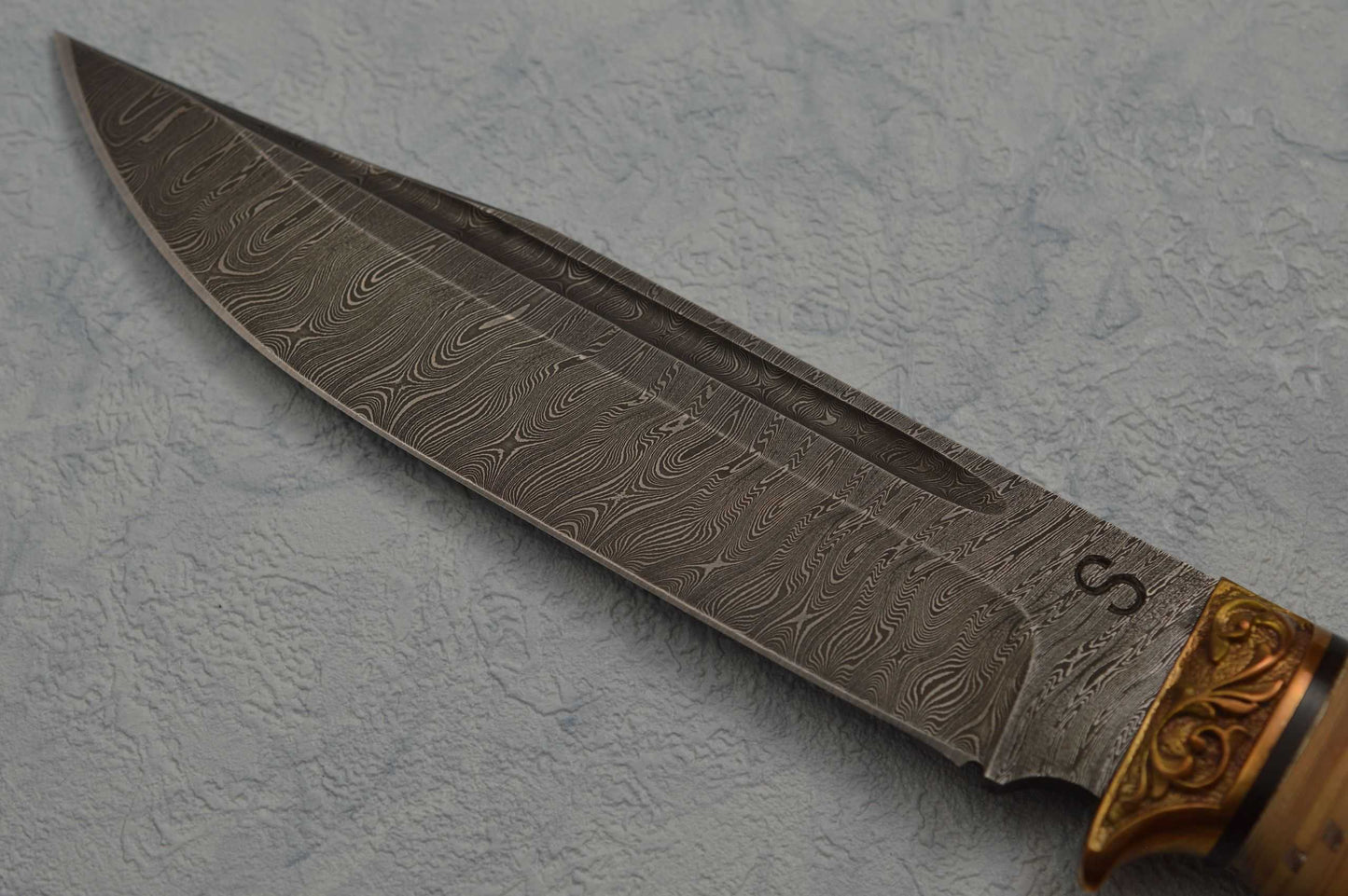 Olamic Cutlery Voykar HT Damascus Fixed Blade Hunting Knife (SOLD)