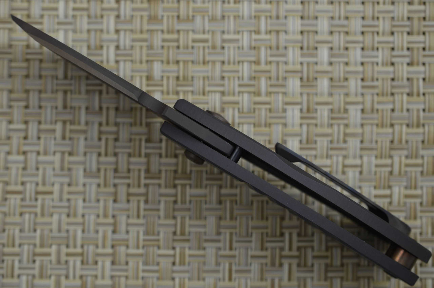 Crusader Forge APEX Chisel Ground Tanto, GR38 Titanium Frame-Lock, Phantom Finish (SOLD)