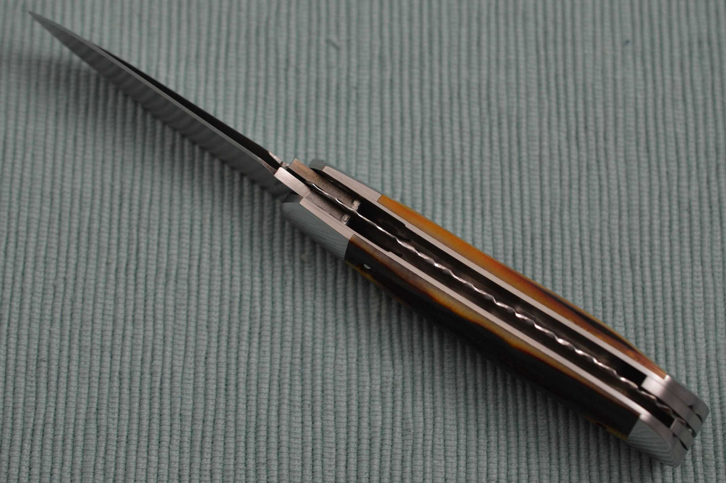 Luke Swenson 2-Blade Stag Jack Knife, File-Worked Liners (SOLD)