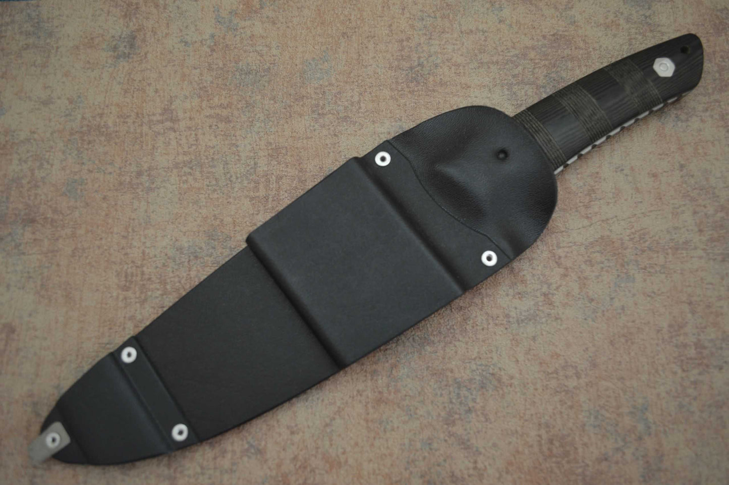 Kevin Hoffman Hollow Handle Survival Dirk, Fighter, Kydex Sheath (SOLD)