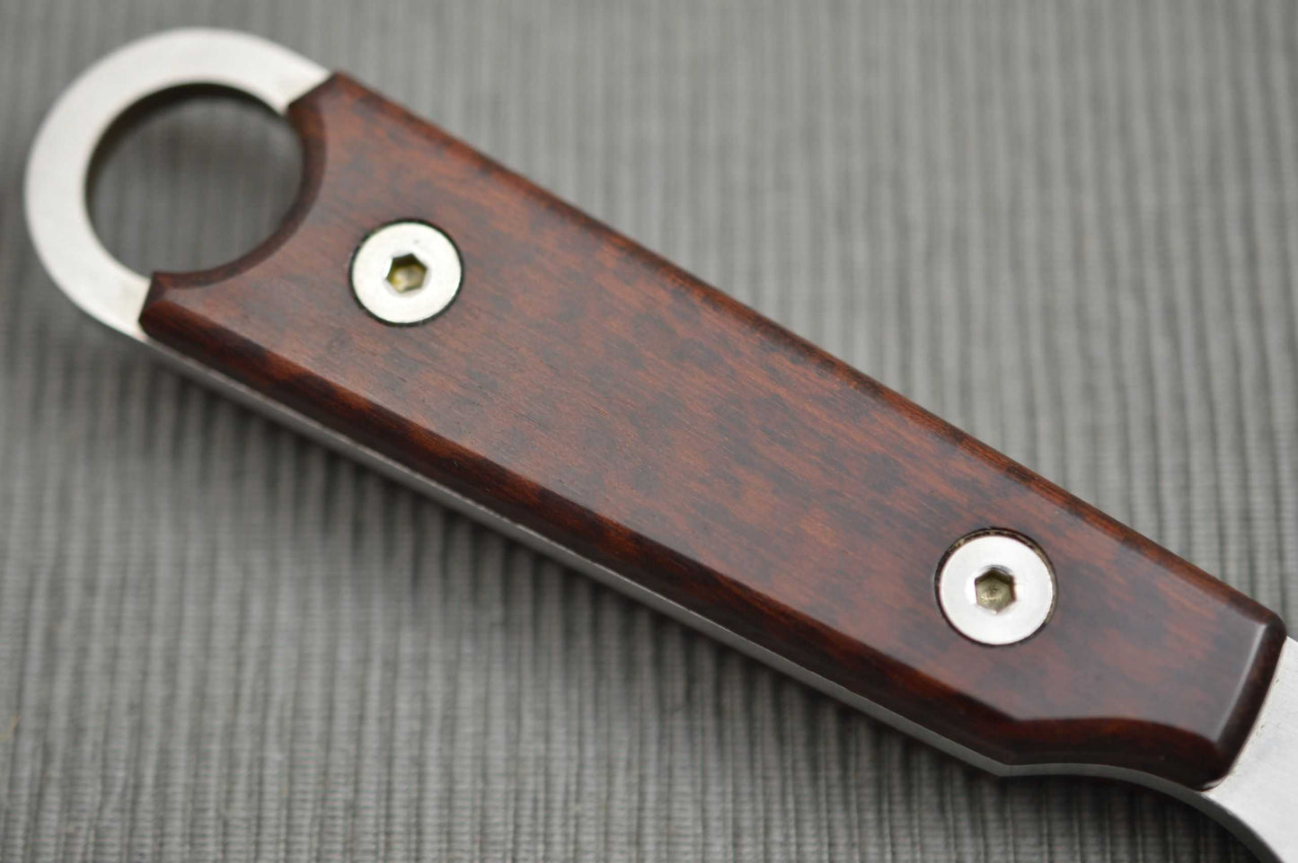 Kevin Wilkins Medium MYTUKO, Fixed Blade Knife, Rowe Leather Sheath (SOLD)