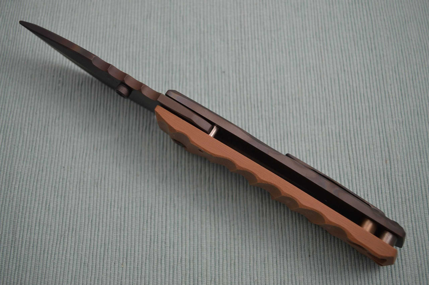 Crusader Forge FIFP Metro Phantom Finish, Frame-Lock Folder, Coyote Brown G10 (SOLD)