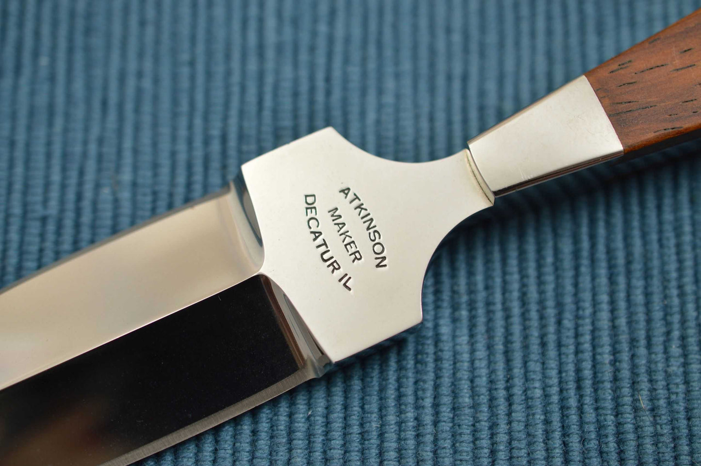Dick Atkinson Custom Handmade Chisel Ground Fixed Blade Dagger (SOLD)