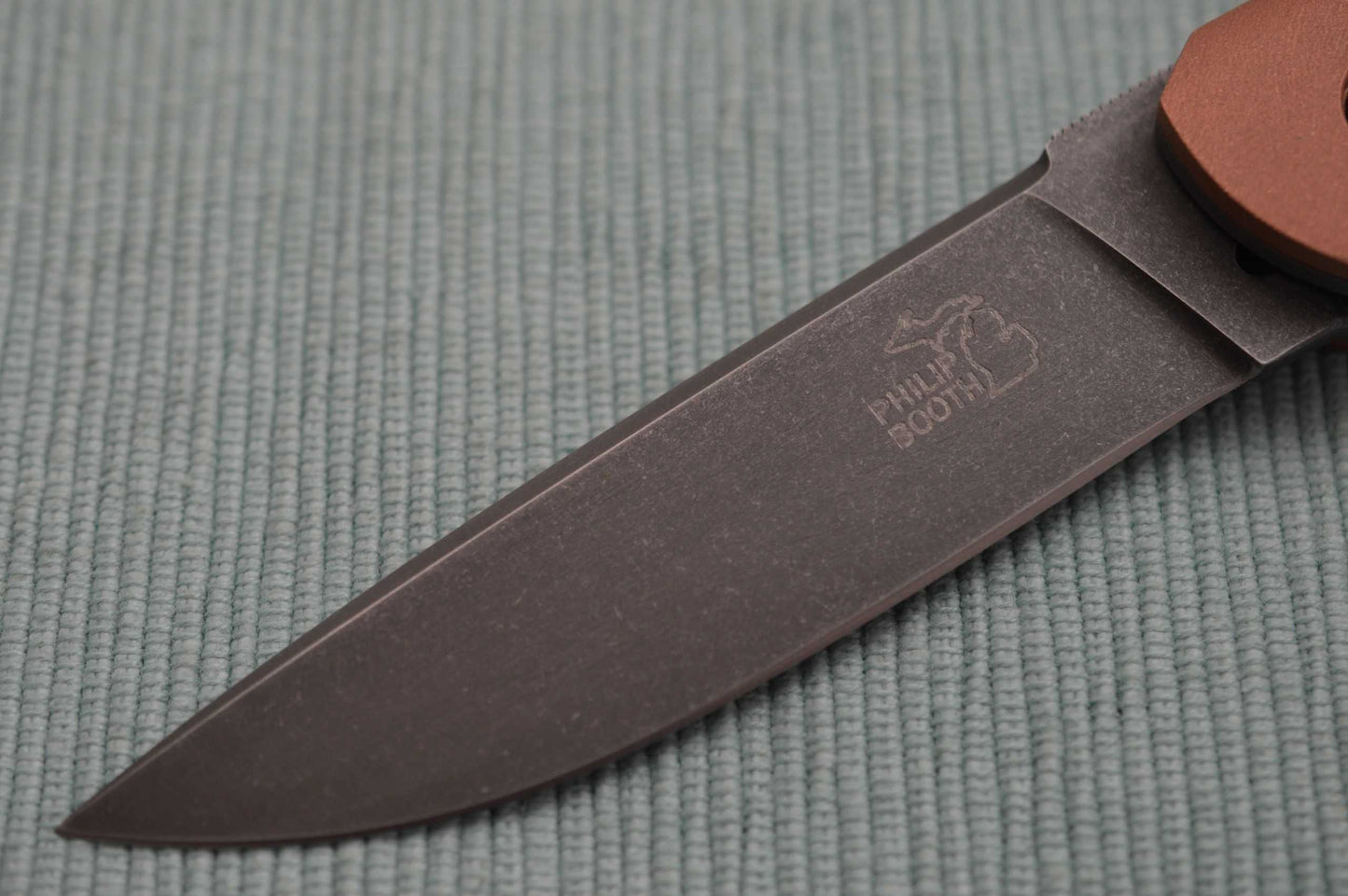 Philip Booth Custom Lever Auto Liner-Lock Folding Knife (SOLD)