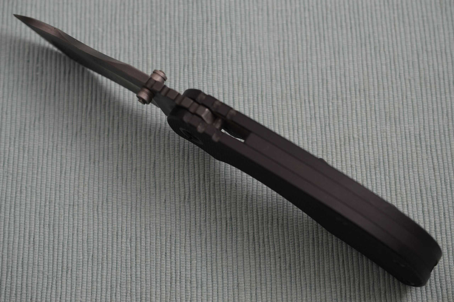 Mick Strider Custom RC Liner-Lock Folding Knife, Nightmare Grind (SOLD)