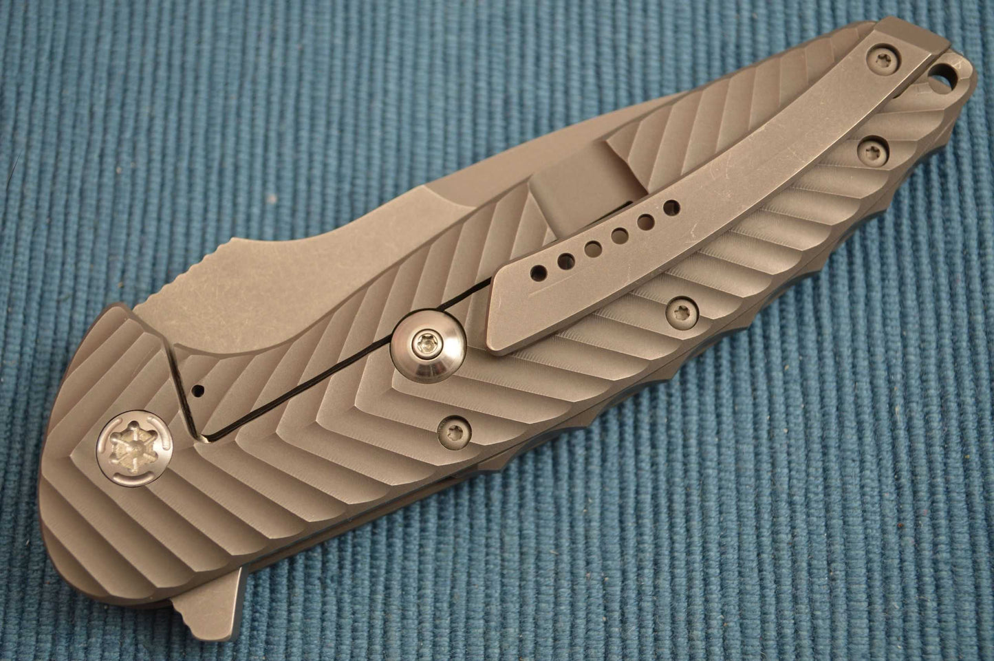 Peter Carey NITRO 50/50 Full Titanium Frame-Lock Flipper (SOLD)