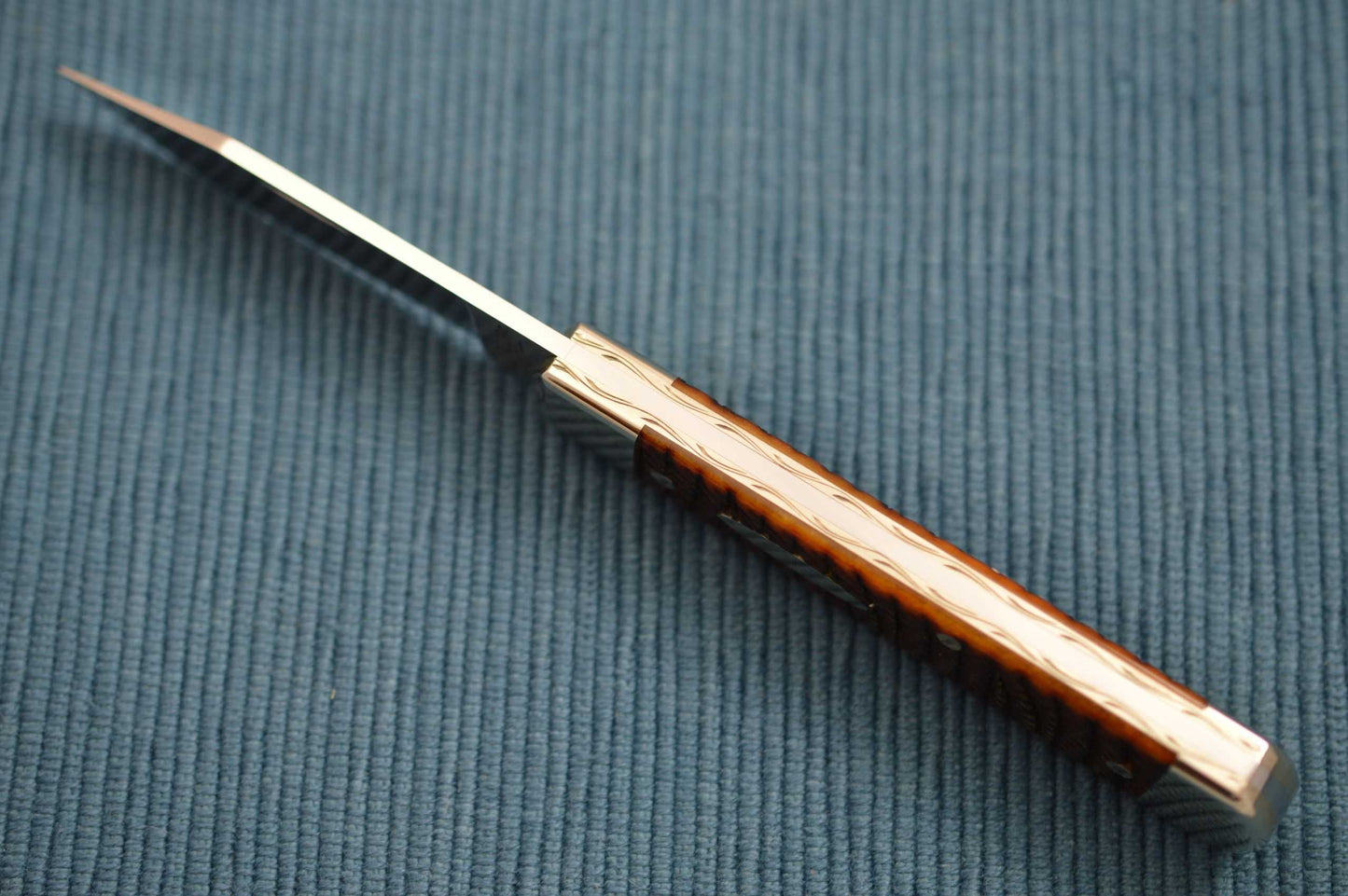Mike Alsdorf Jigged Bone Slip-Joint Jack Knife, File-Worked Liners (SOLD)