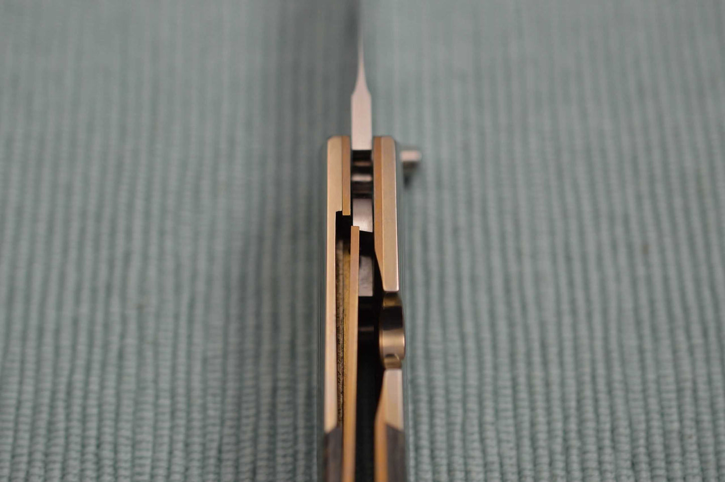 Stan Fujisaka Abalone Liner-Lock Folding Knife (SOLD)