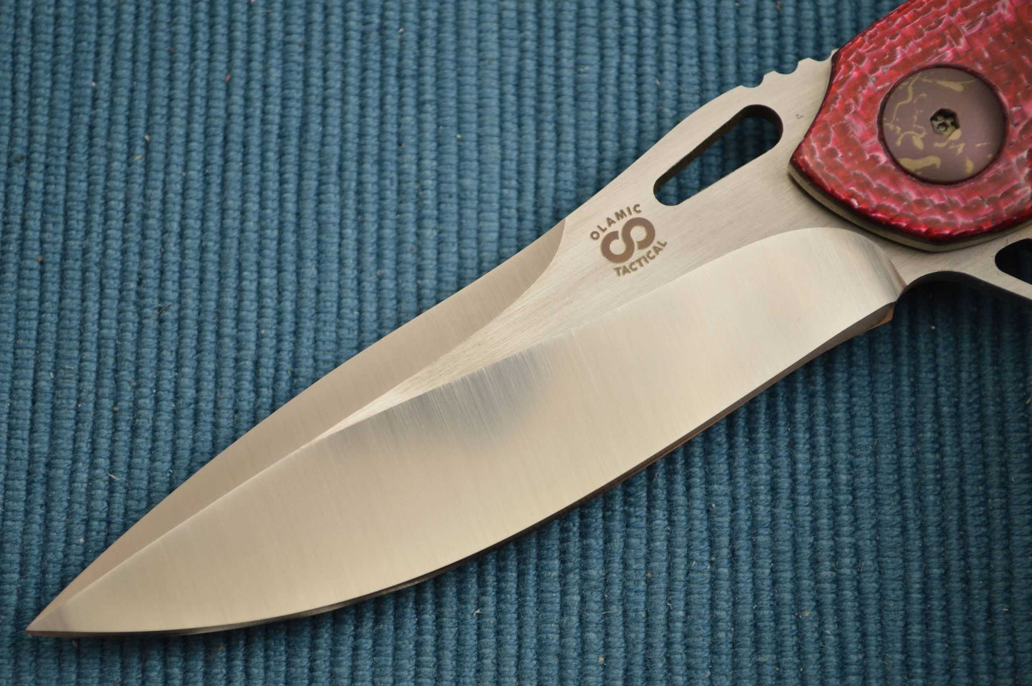 Olamic Cutlery Wayfarer Compact, One-Off Multi-Color Anodizing, Filework (SOLD)