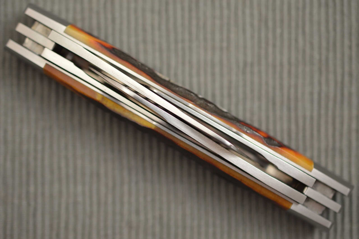 Bill Ruple Large Stag 4-Blade Congress, File-Worked Backspring and Liners (SOLD)