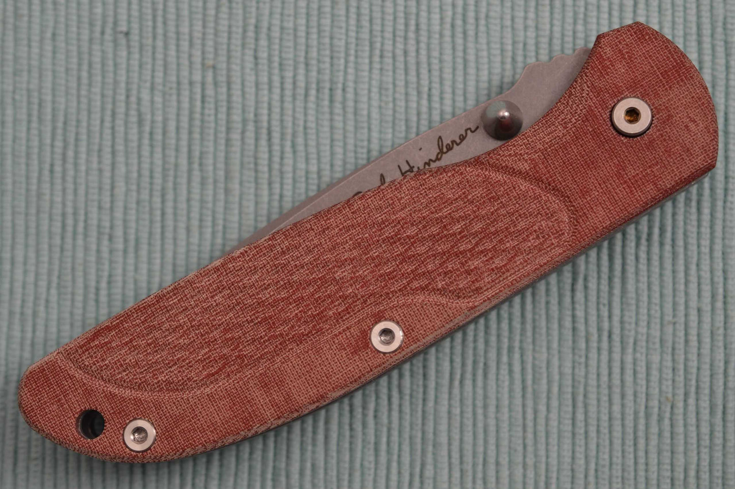 NEW, Rick Hinderer Custom FIRETAC, Hand Ground Drop Point Blade (SOLD)