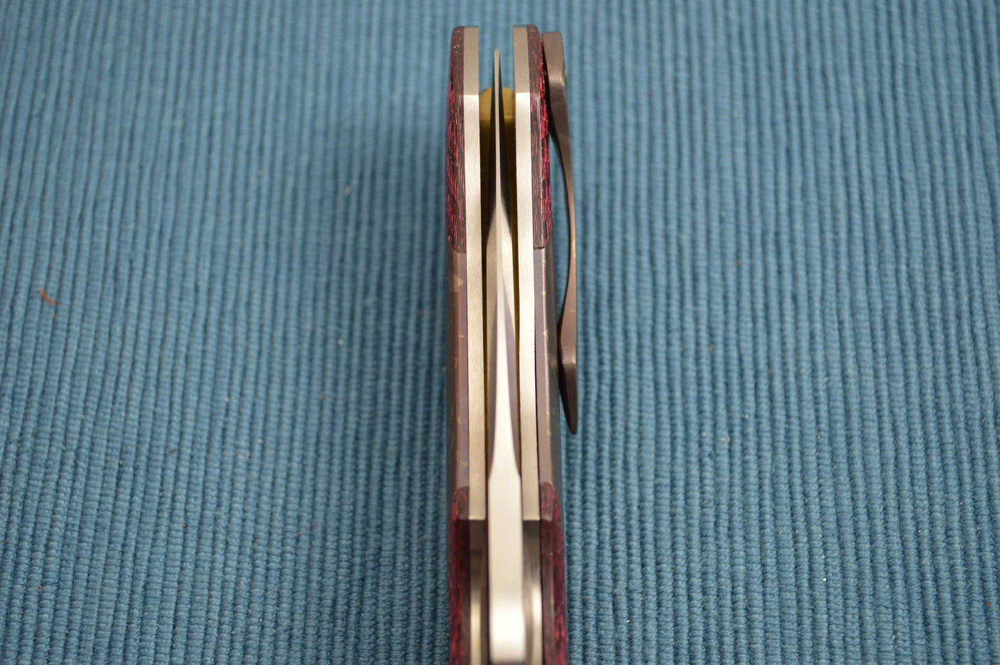 Olamic Cutlery Wayfarer Compact, One-Off Multi-Color Anodizing, Filework (SOLD)