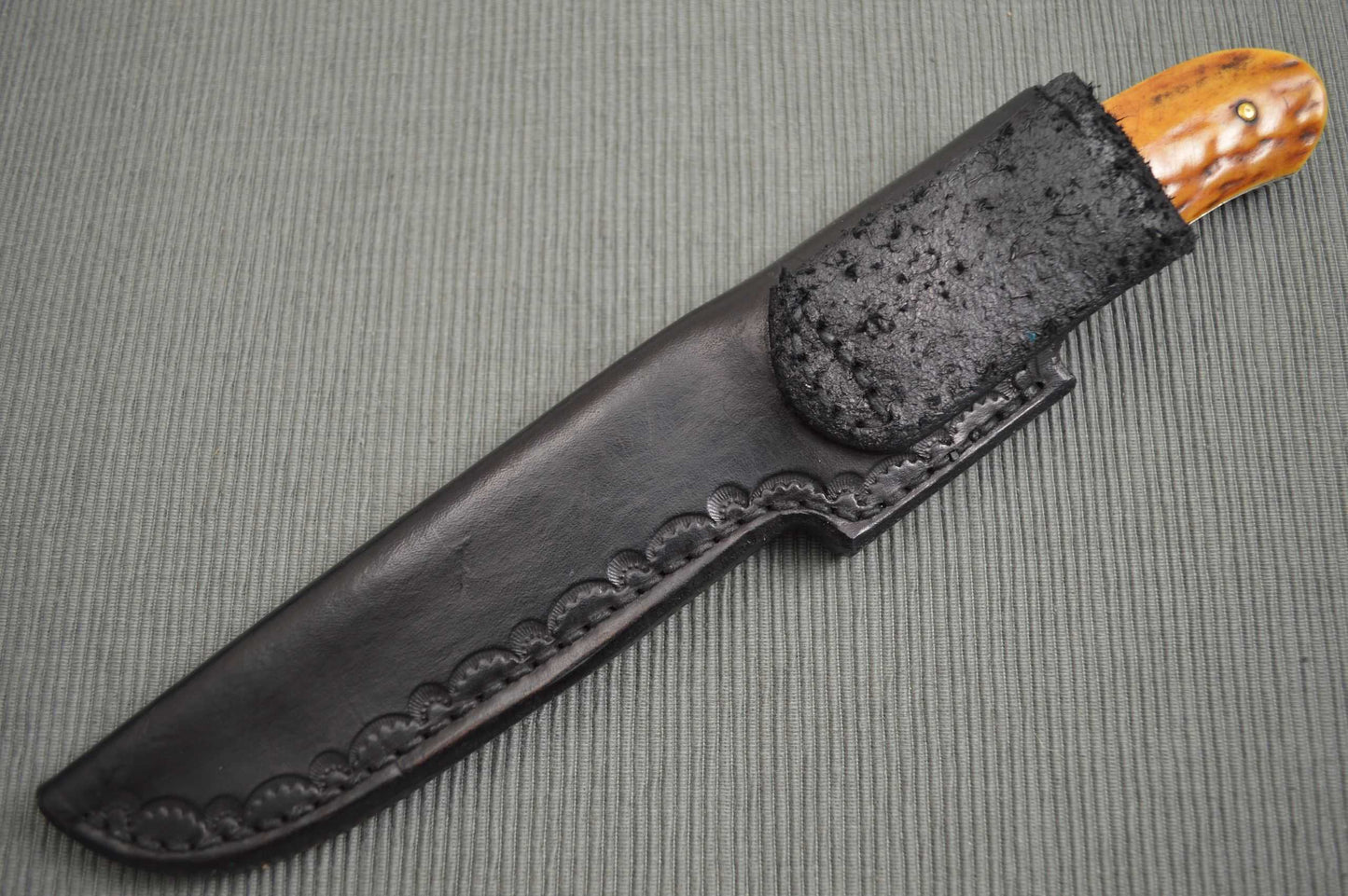 Don Fogg, M.S. Brut de Forge Drop Point Hunter, Stag Handle (SOLD)
