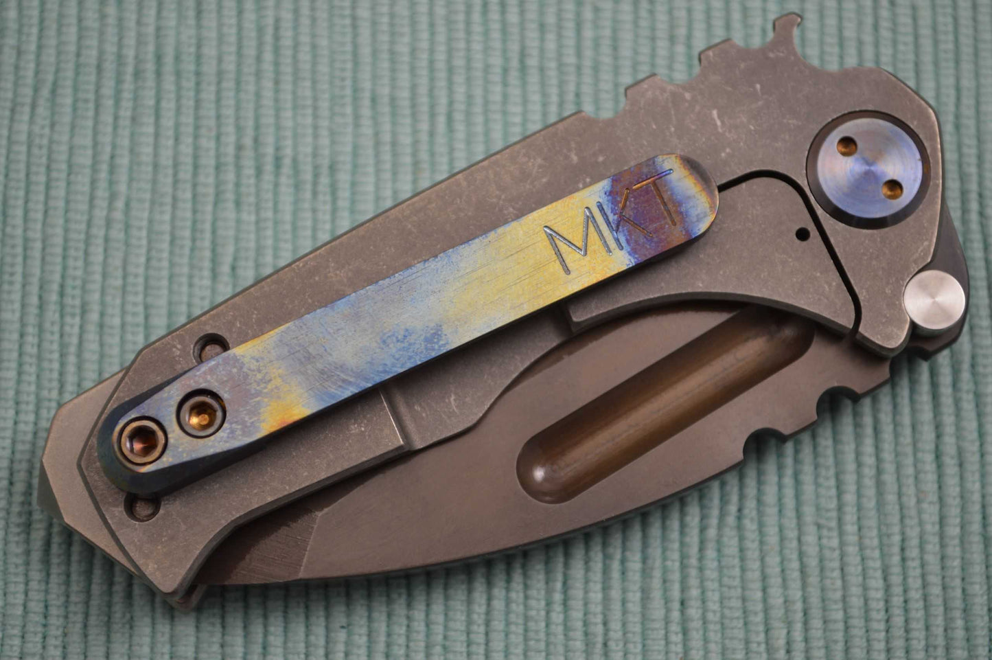 Medford Knife and Tool Micro Praetorian T, Custom American Flag Artwork (SOLD)