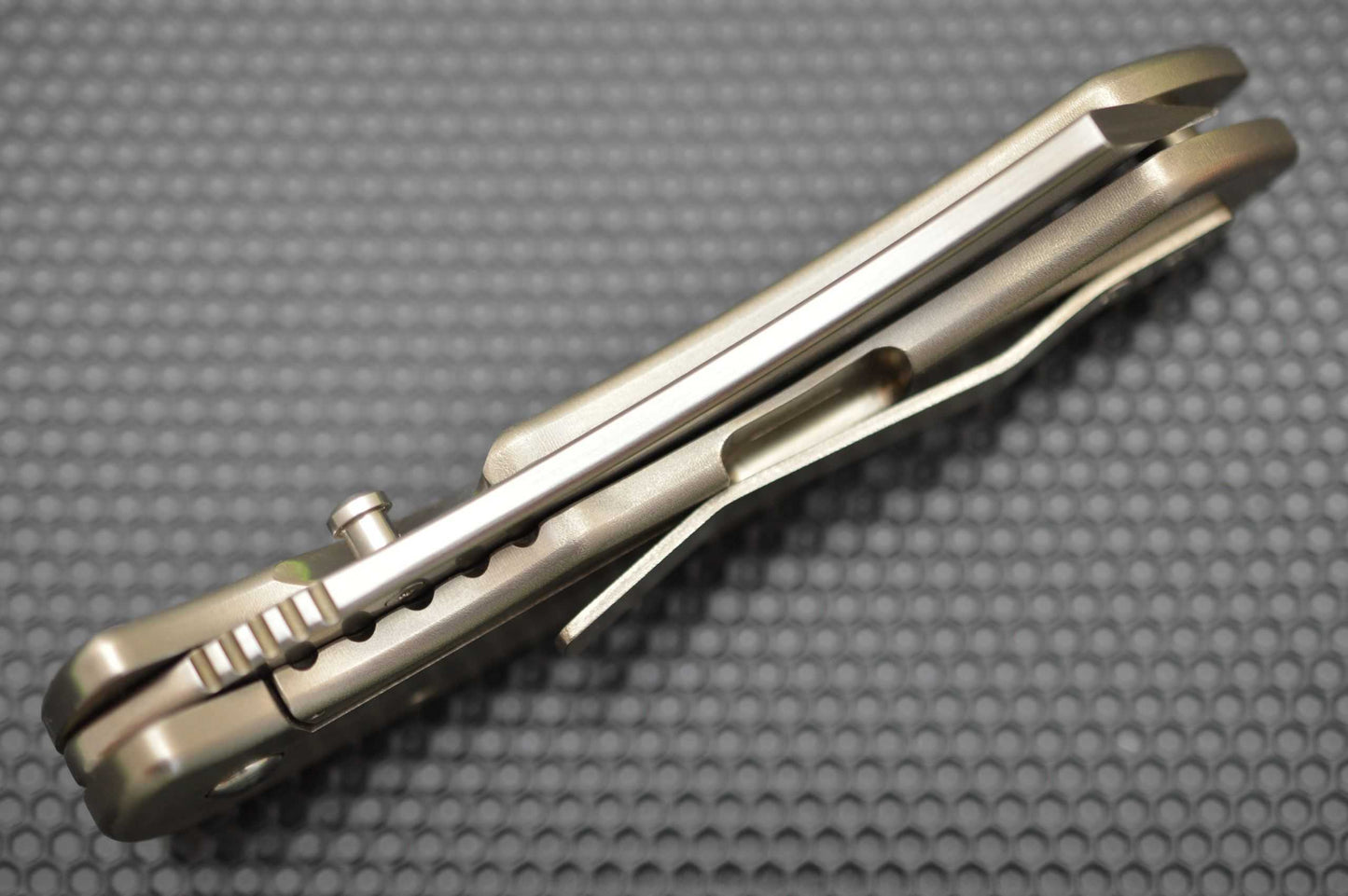 Red Horse Knife Works Custom Frame-Lock HELL RAZOR, Full Titanium Frame (SOLD)
