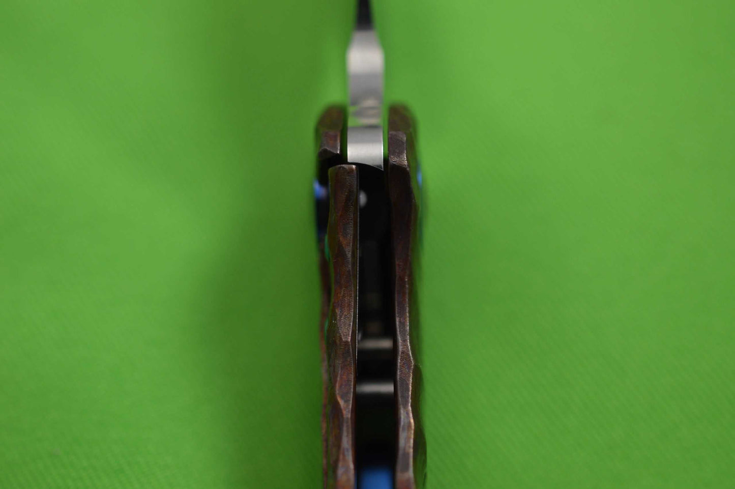 Olamic Cutlery WHIPPERSNAPPER, Antique Entropic Finish, 20CV Sheepsfoot Blade (SOLD)