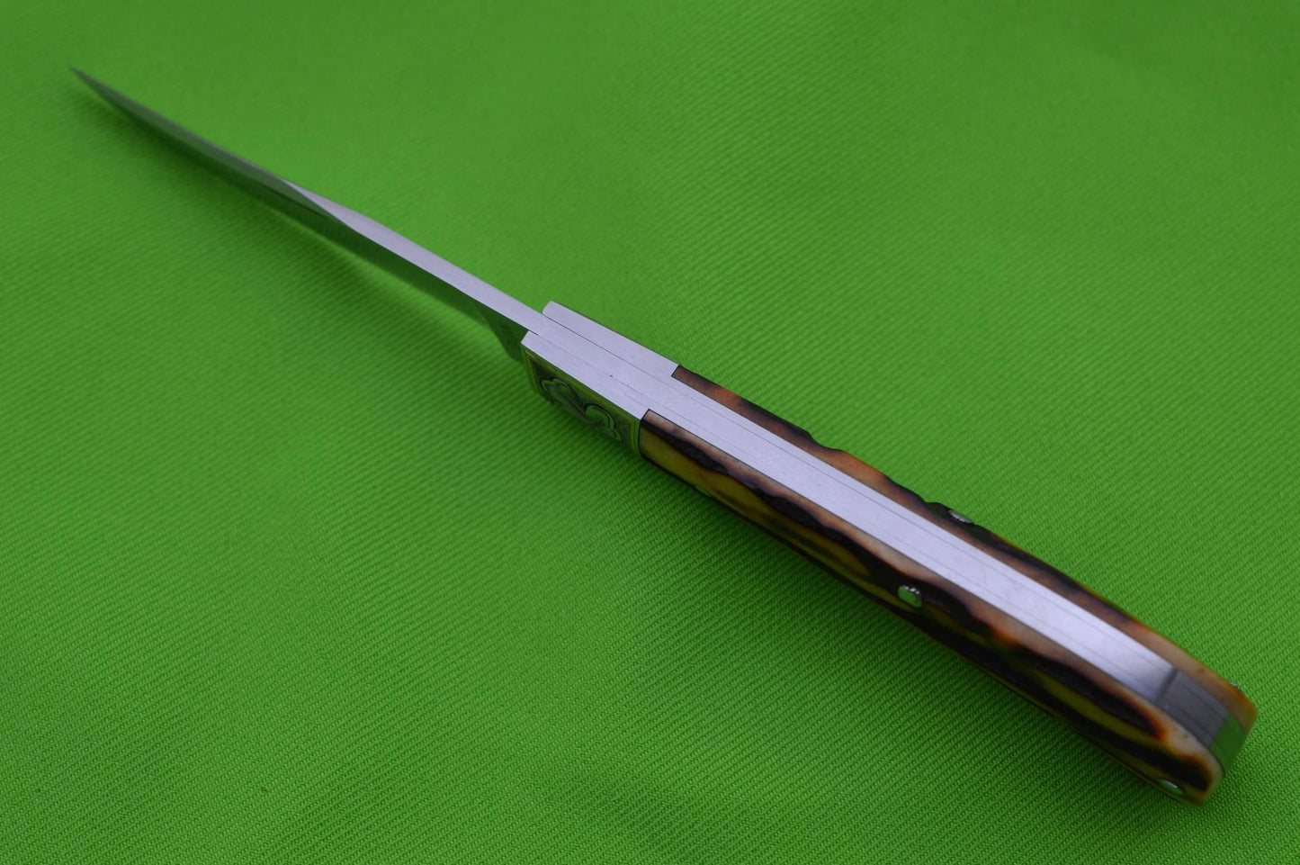 Steve Dunn M.S. "Shamrock Trapper" Stag Slip-Joint Folding Knife (SOLD)