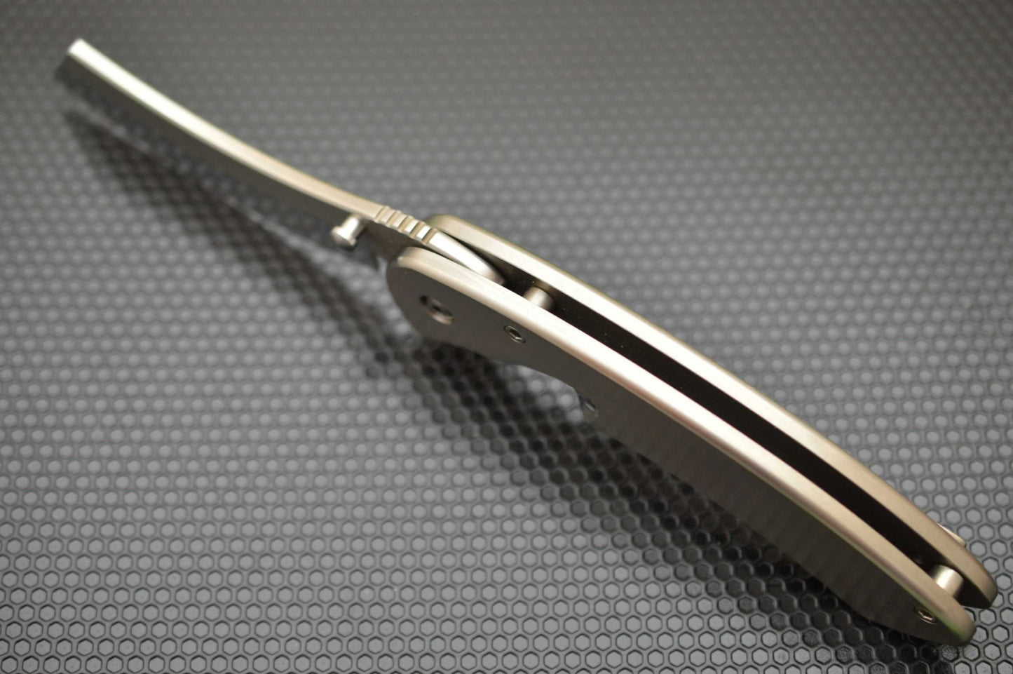 Red Horse Knife Works Custom Frame-Lock HELL RAZOR, Full Titanium Frame (SOLD)