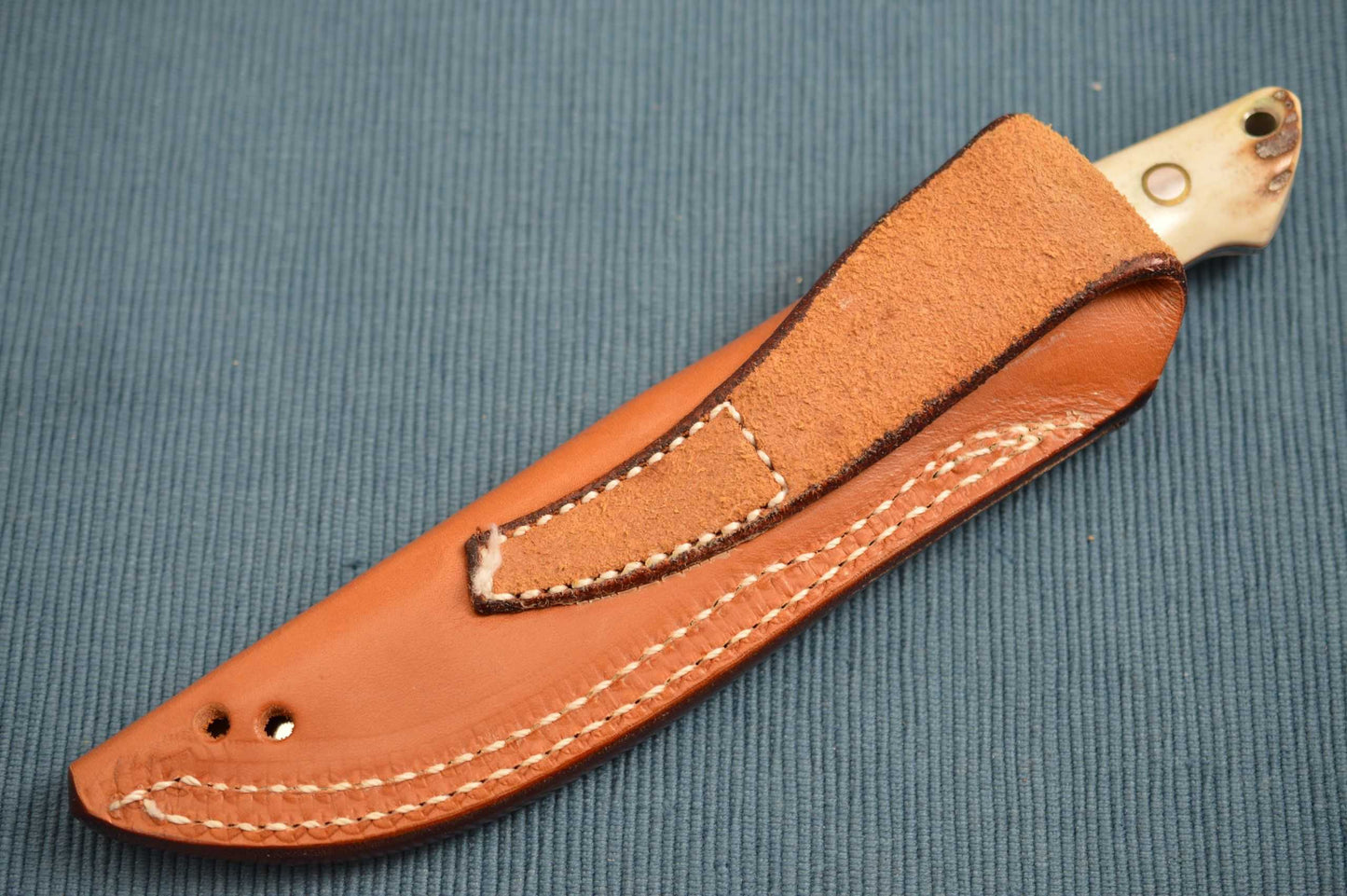 R.W. Loveless Design Beretta Stag Handle Caperfin Hunting Knife (SOLD)