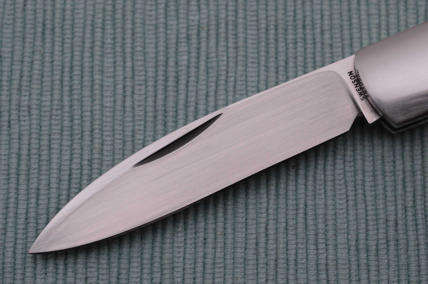 Luke Swenson Vintage Brown Micarta Tail-Lock Folding Knife (SOLD)