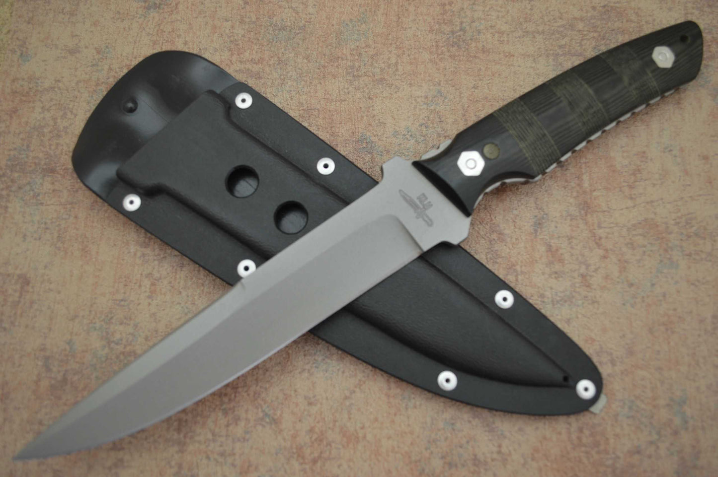 Kevin Hoffman Hollow Handle Survival Dirk, Fighter, Kydex Sheath (SOLD)