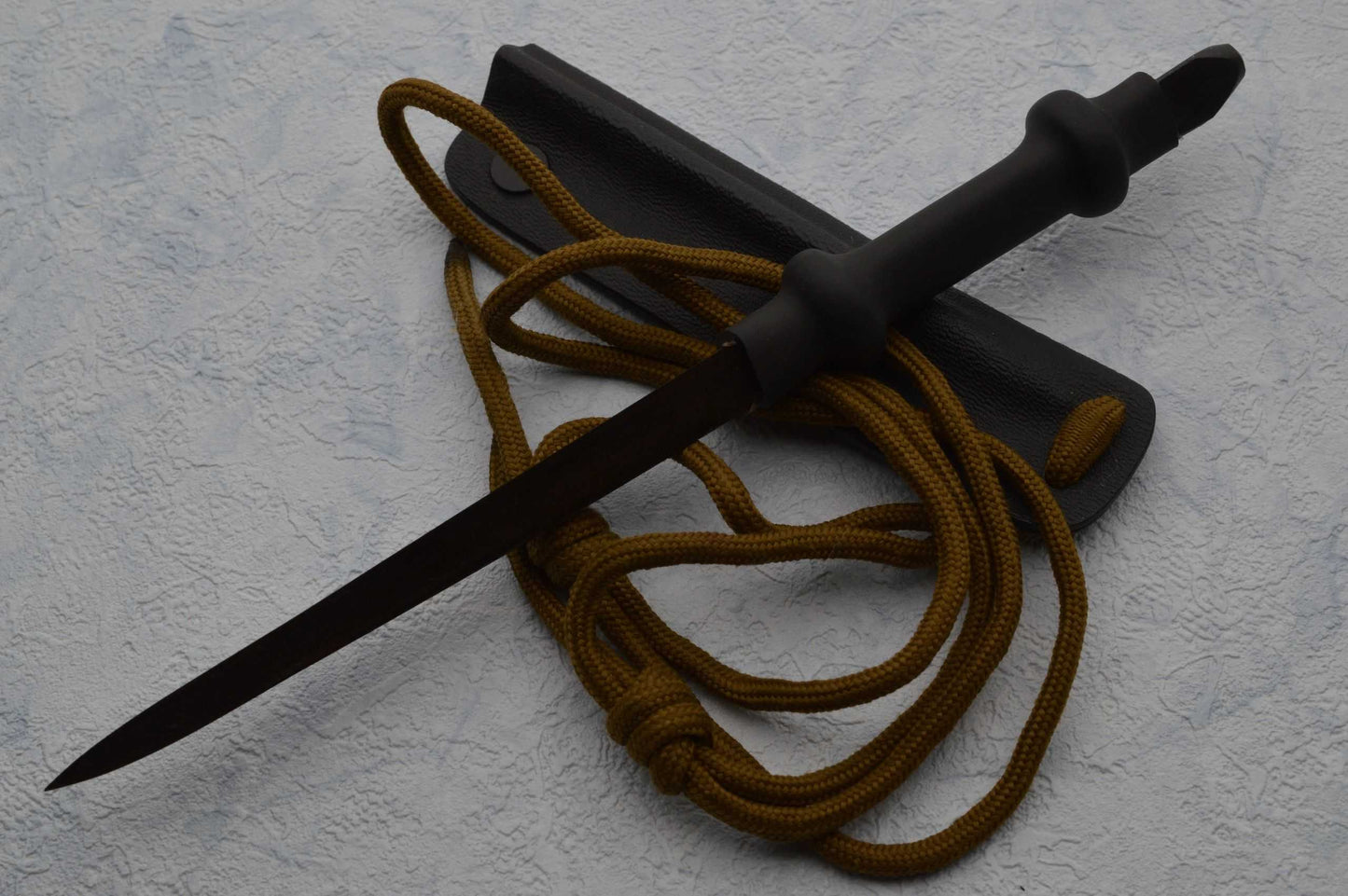 G.H.K. Black Spike, Kydex Neck Sheath, Paracord (SOLD)