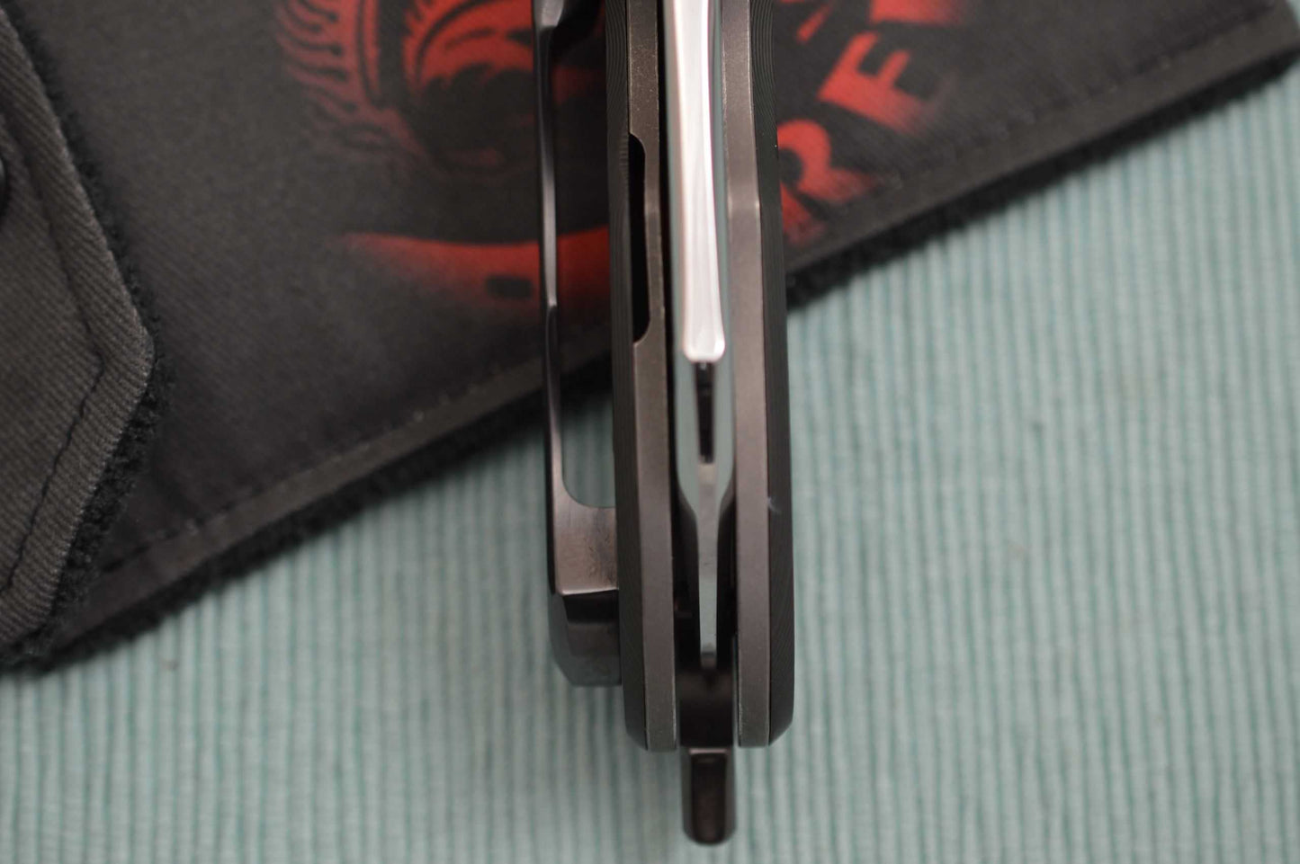 Red Horse Knife Works One-Off Custom Hawkbill BLACK DEATH CHOPPER Flipper (SOLD)