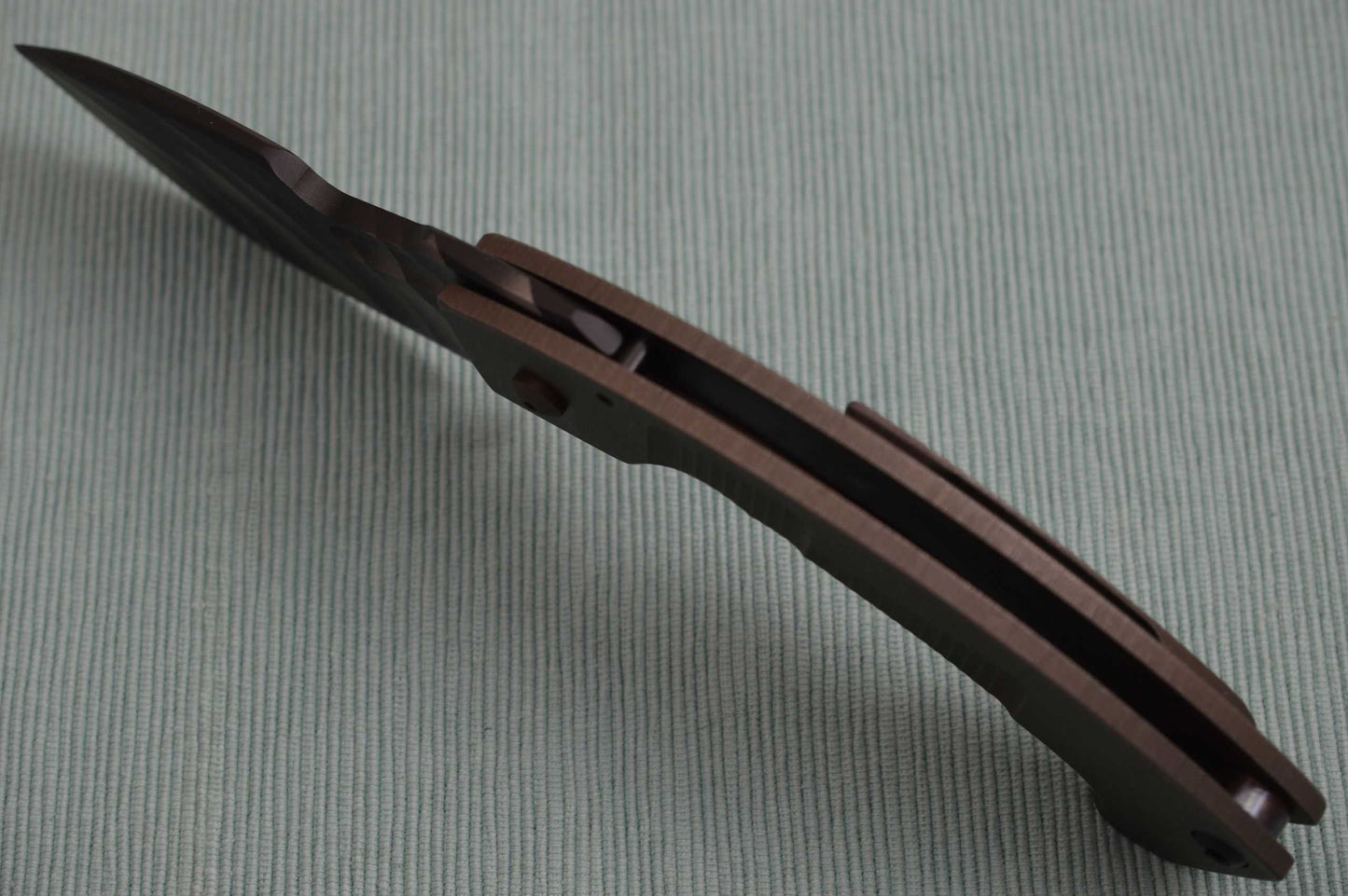 Crusader Forge APEX NORDIC, Drop Point Blade, 3D Finish, Tumbled Titanium Frame, 2018 Blade Show (SOLD)